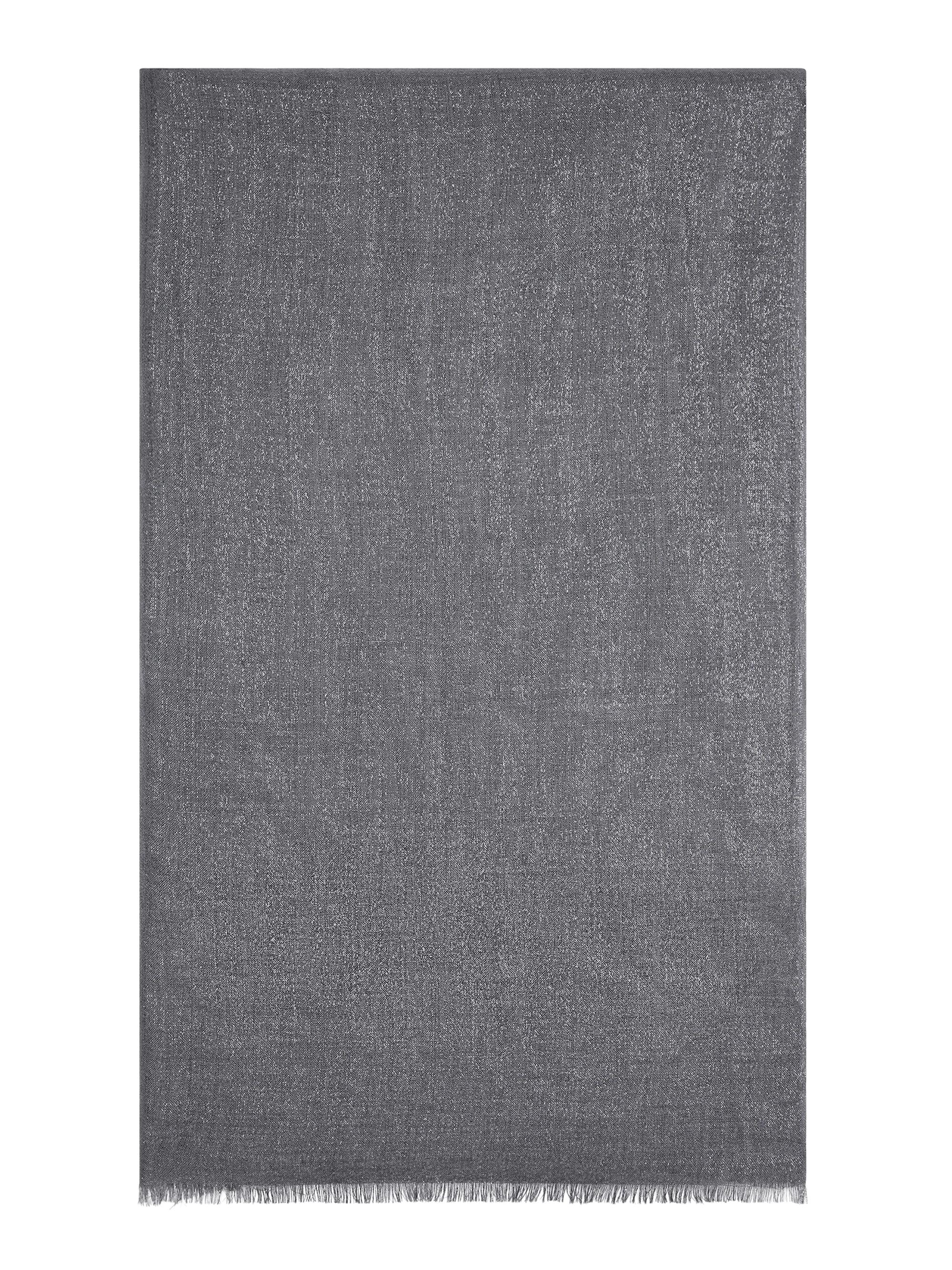 Brunello Cucinelli Women's Cashmere and Silk Sparkling Scarf - Anthracite