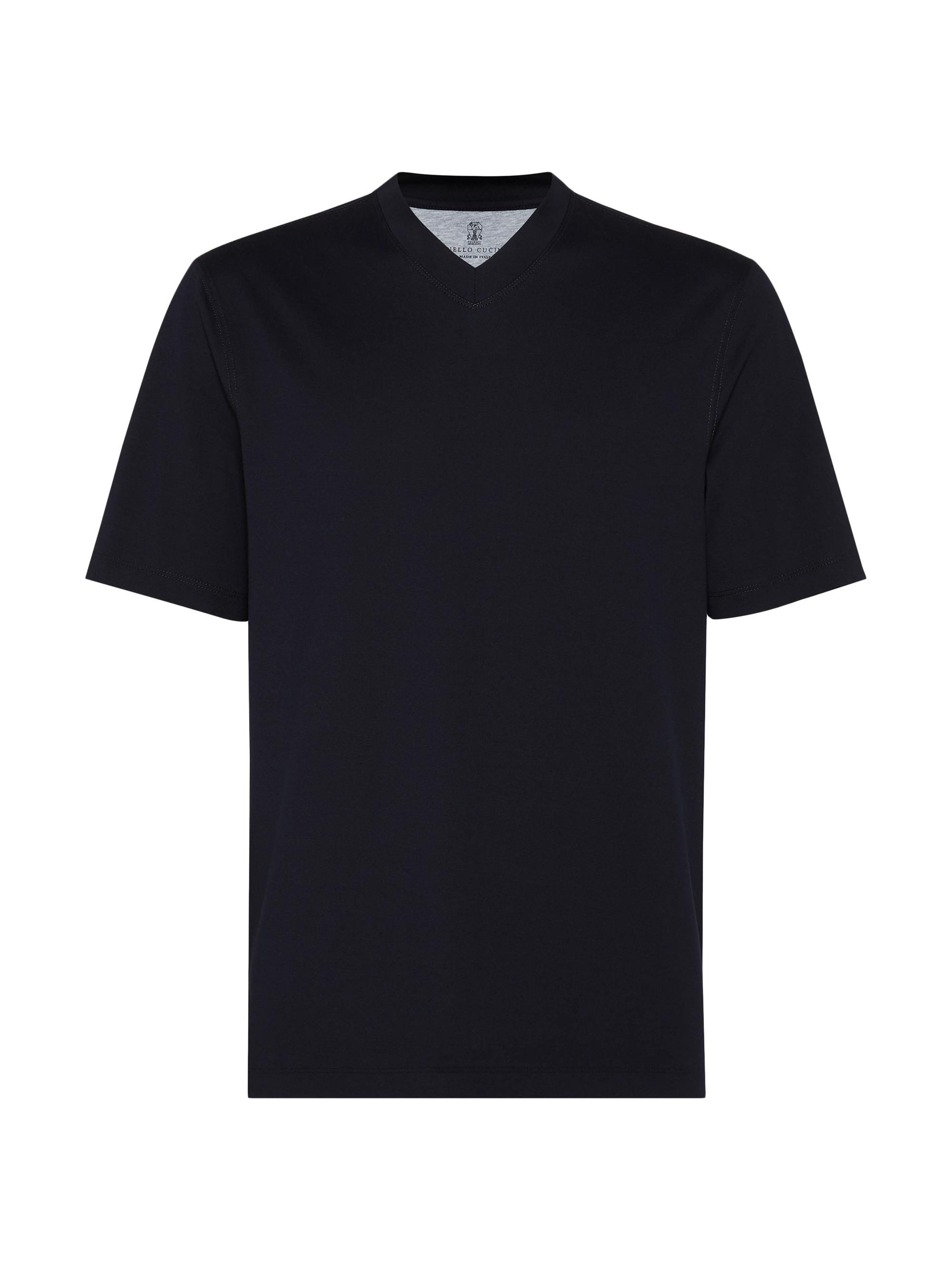 Brunello Cucinelli Cotton Jersey Mock-Neck T-Shirt | Saks Fifth Avenue