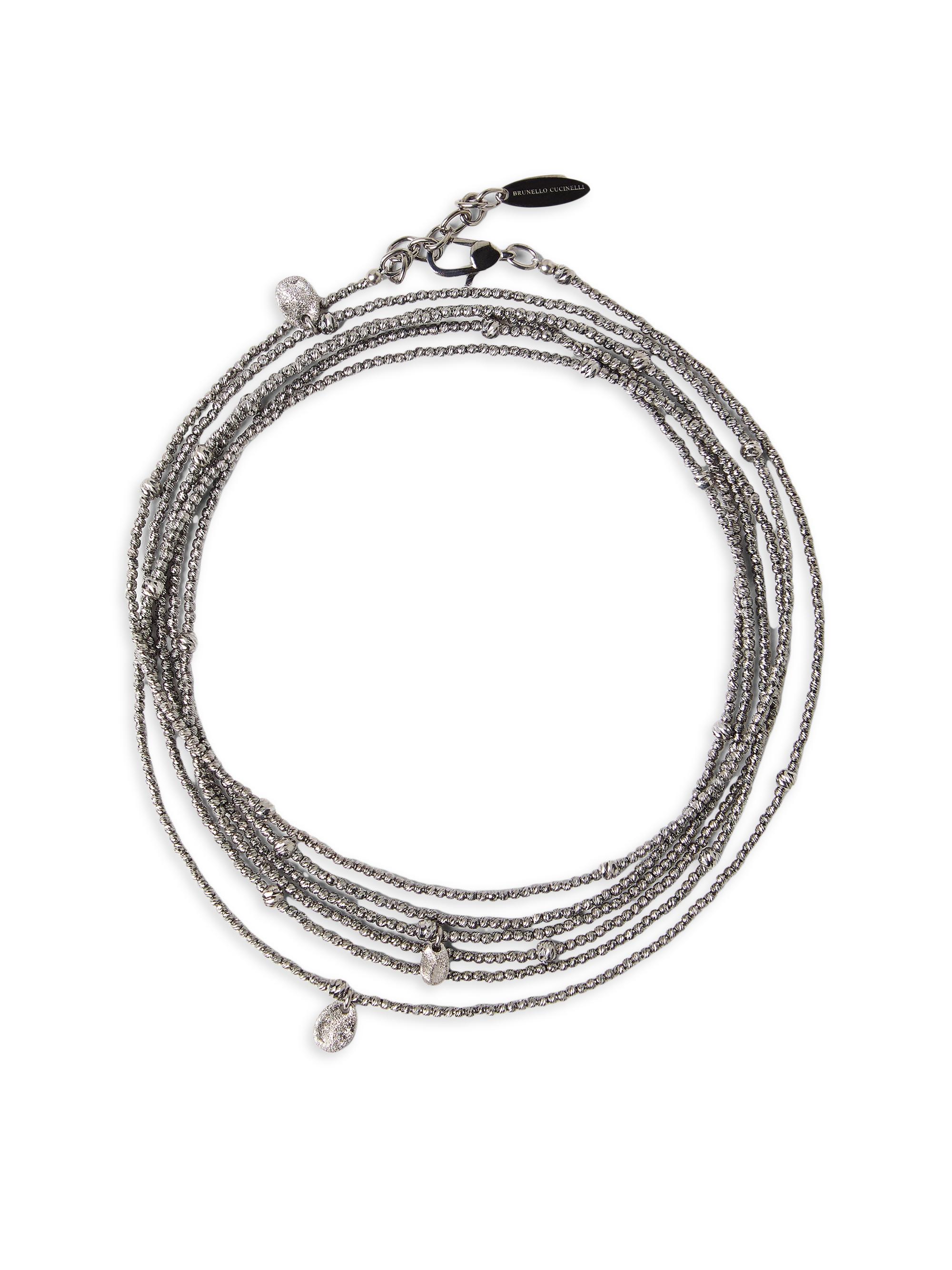 Brunello Cucinelli Women's Sterling Silver Wrap Bracelet - Silver