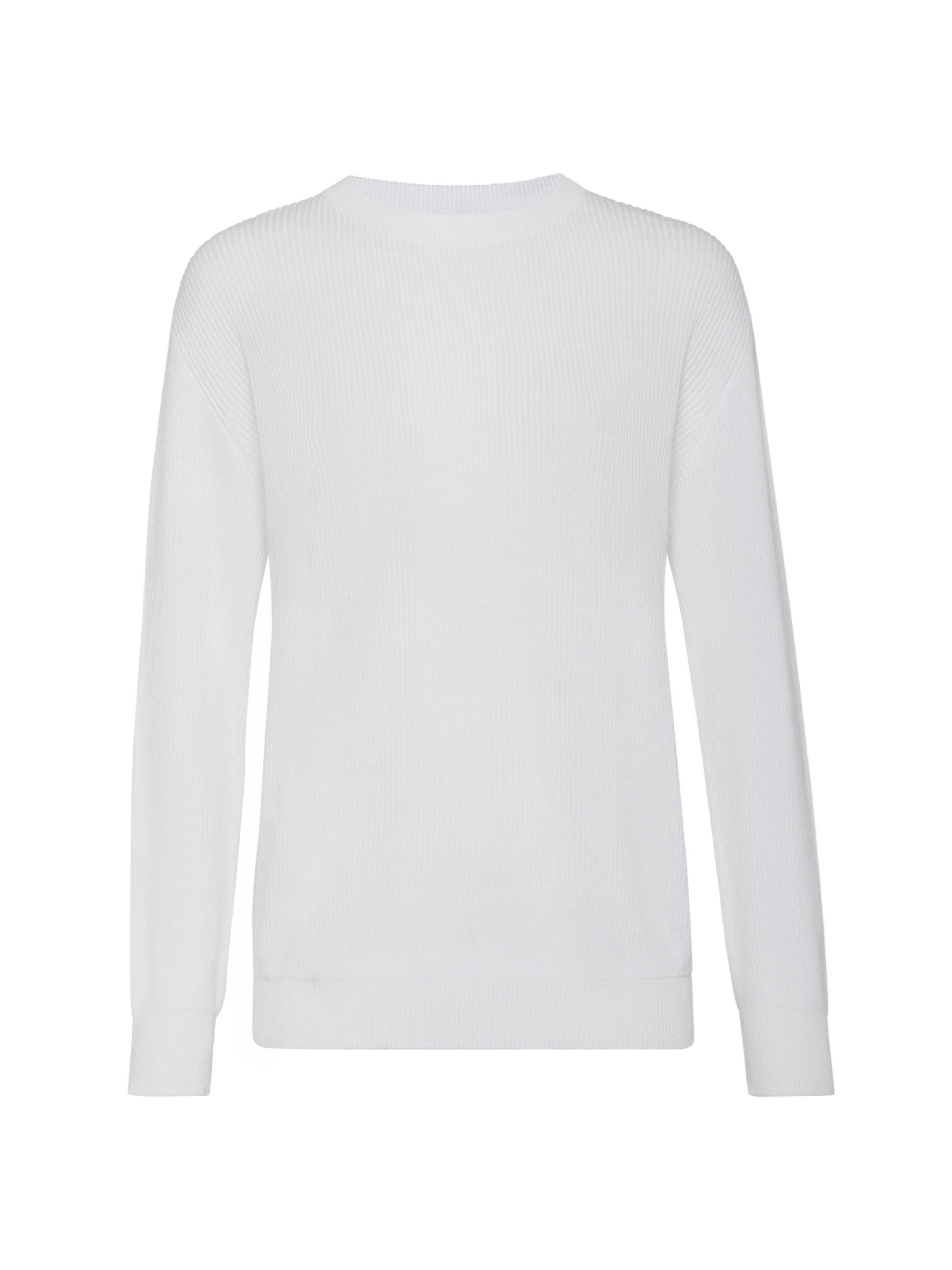Brunello Cucinelli Women's Cotton English Rib Sweater - White