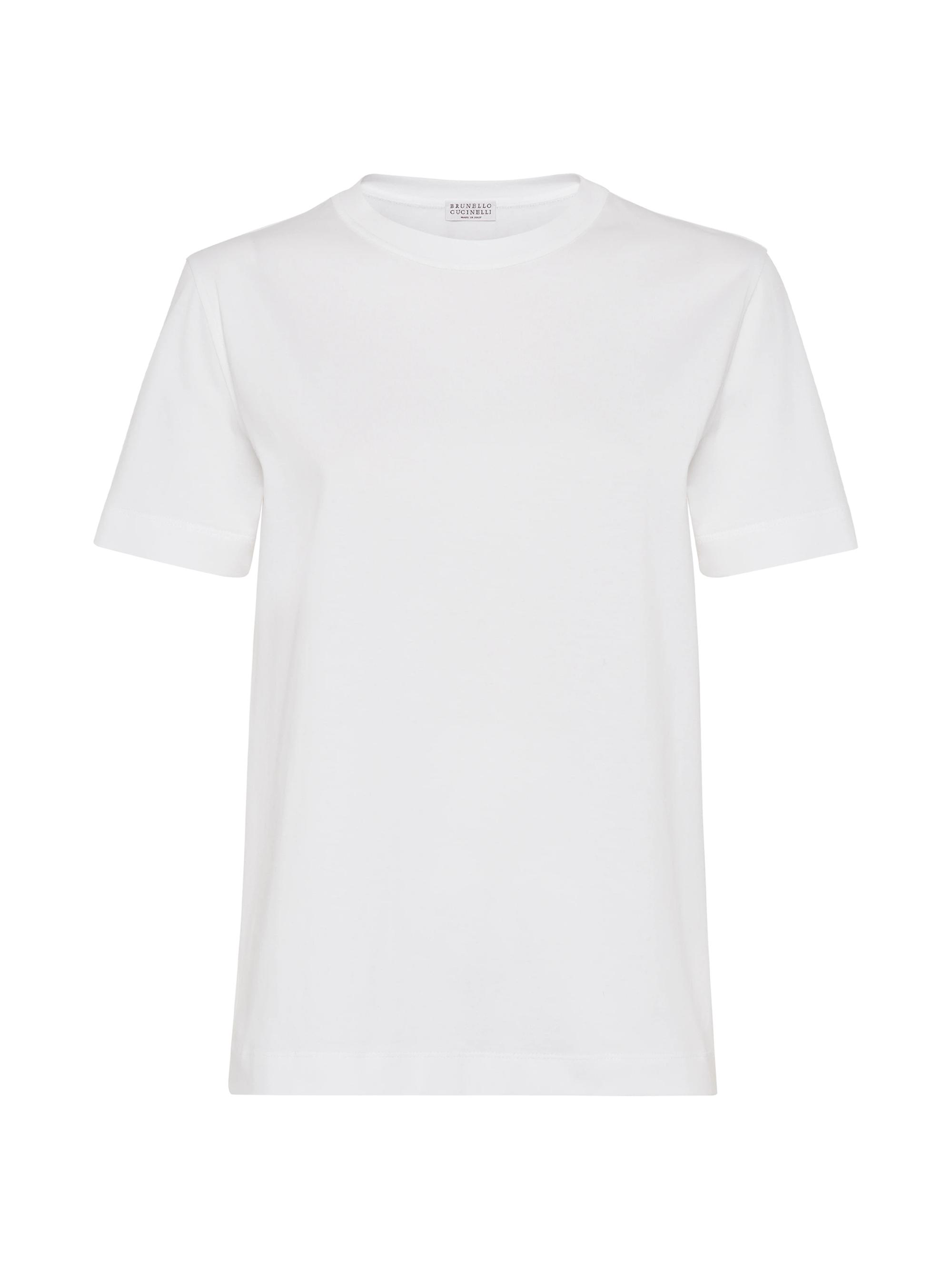 Brunello Cucinelli Women's Cotton Jersey T-Shirt - White