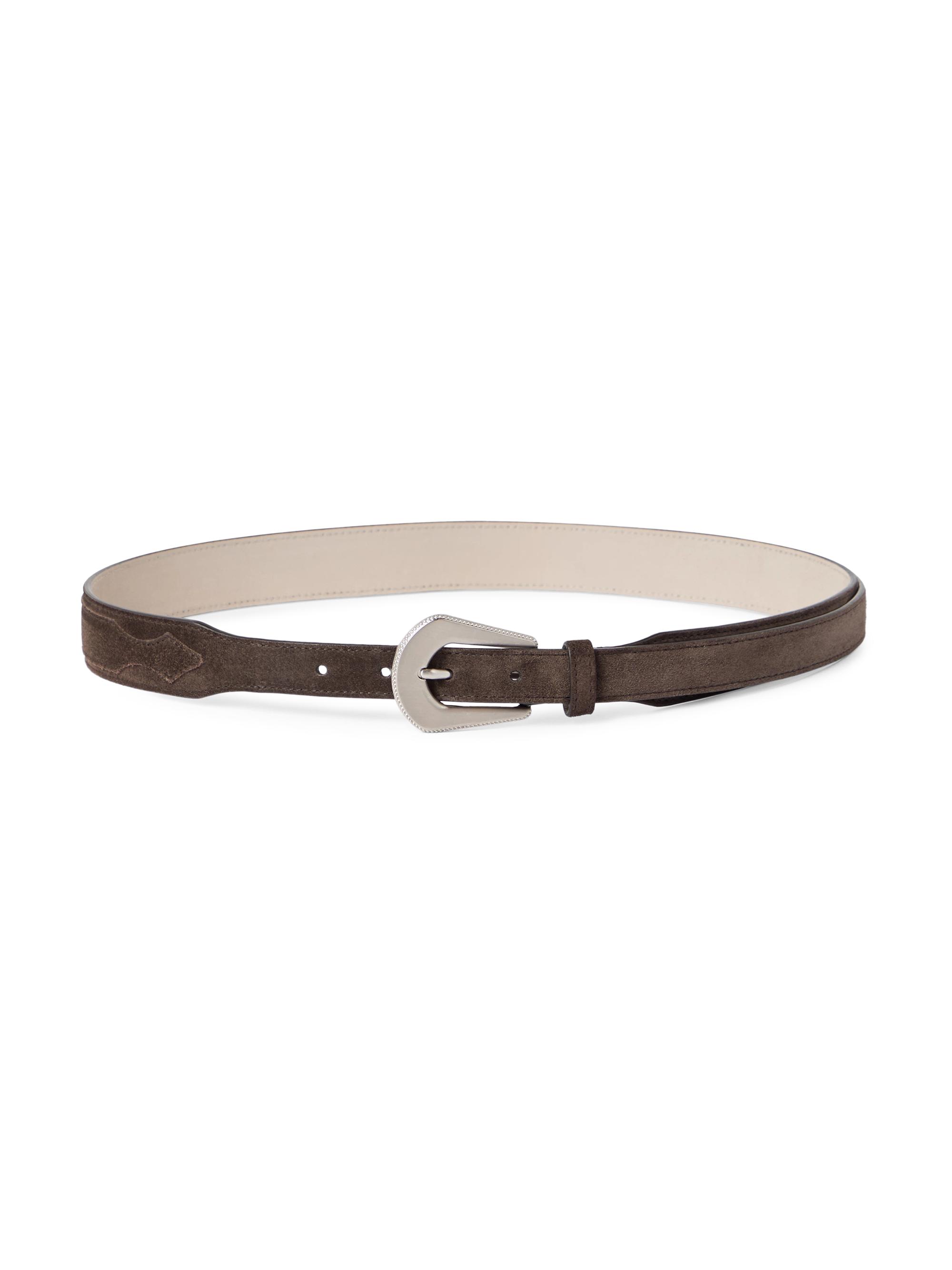 Brunello Cucinelli Women's Suede Belt - Rust Brown