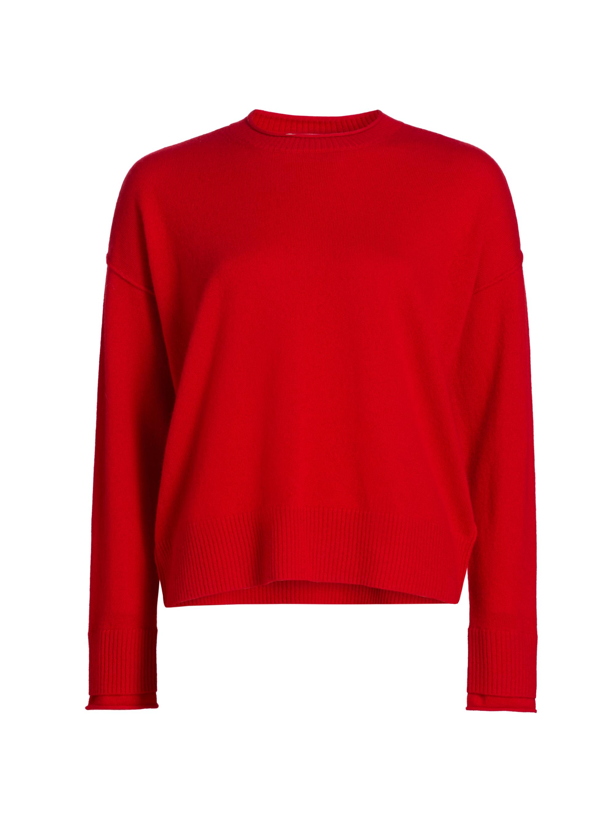 Design History Women's Easy Cashmere Crewneck Sweater - Postbox