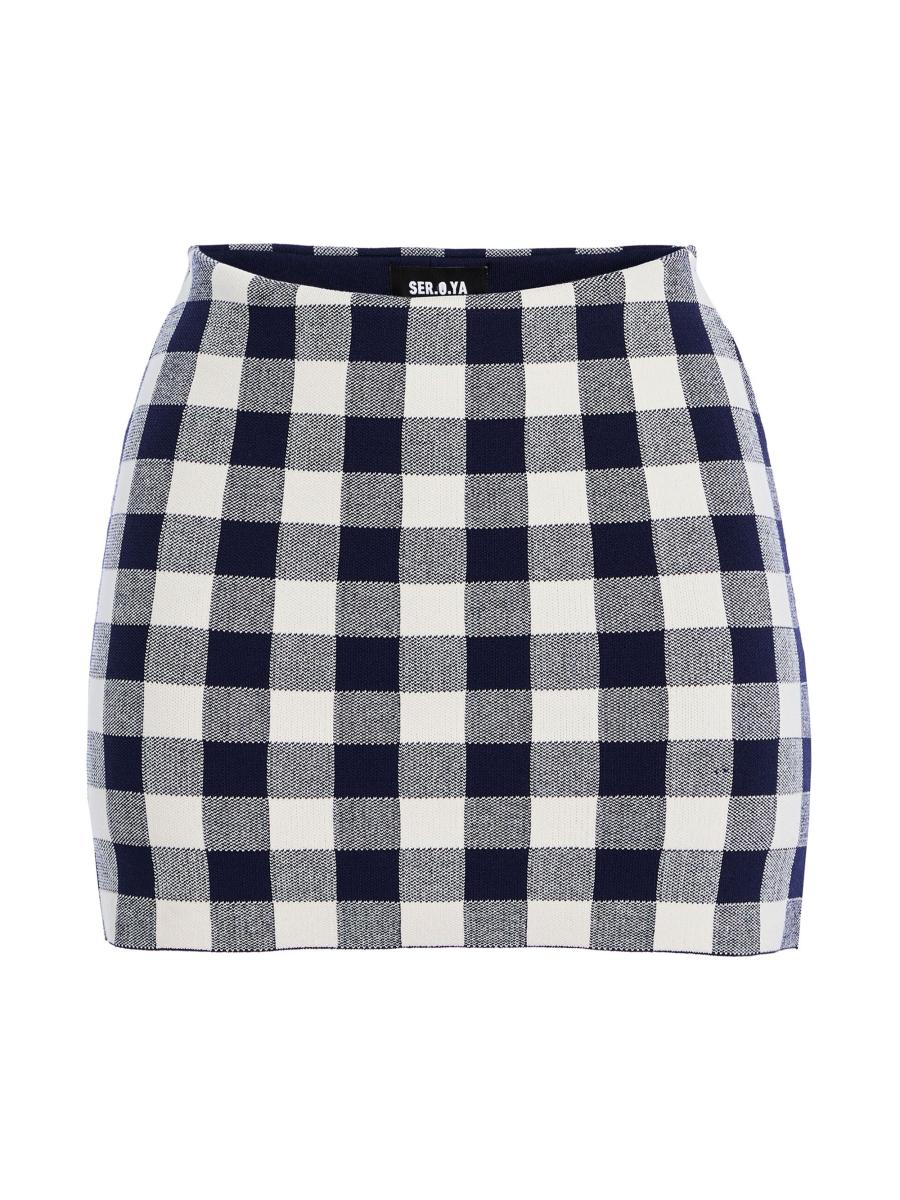【Raucohouse】Viva see-through check skirt Ser.o.ya Serrah Skirt | Saks Fifth Avenue