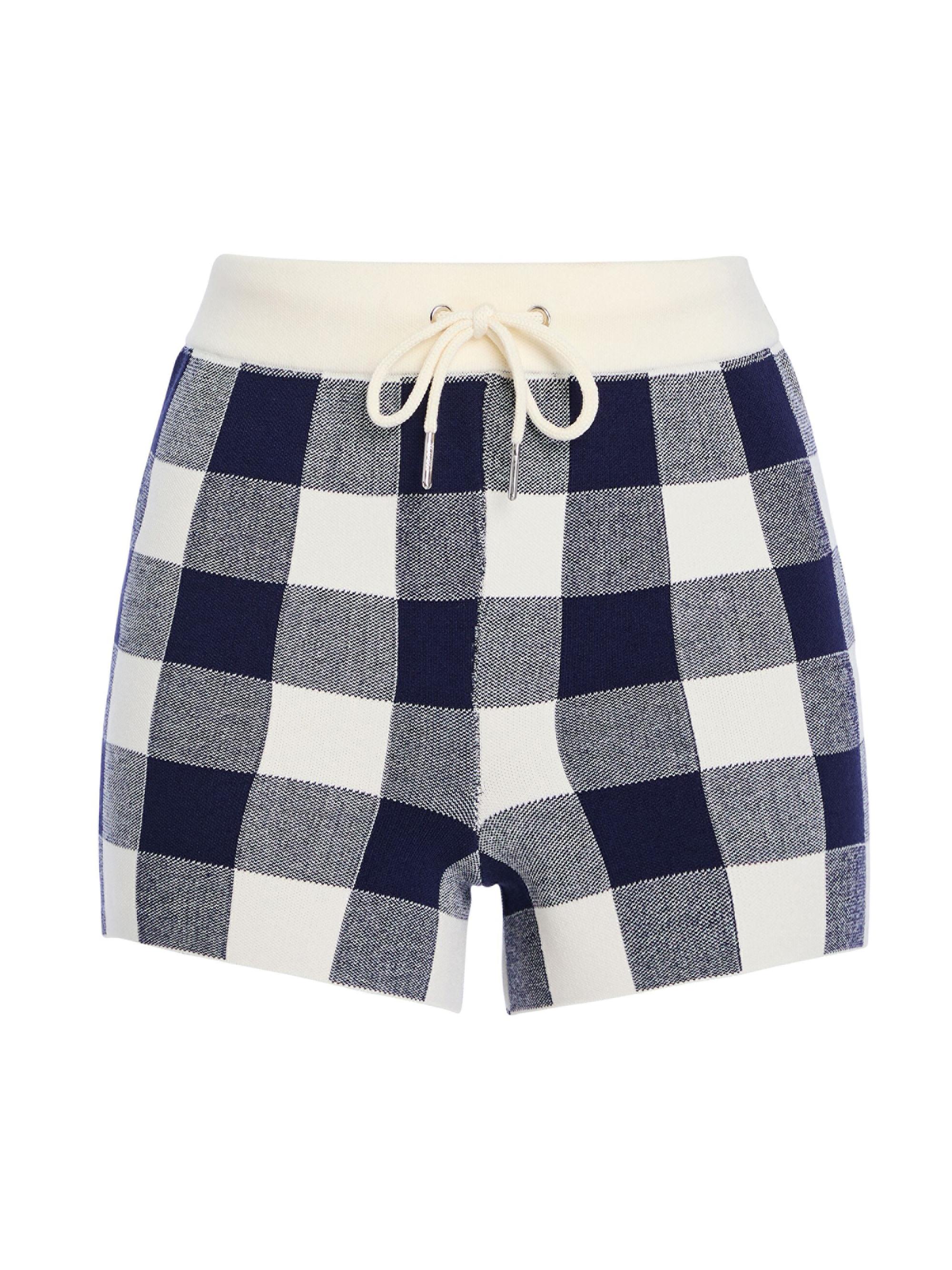 Ser.o.ya Women's Nello Knit Shorts - Bold Navy Gingham