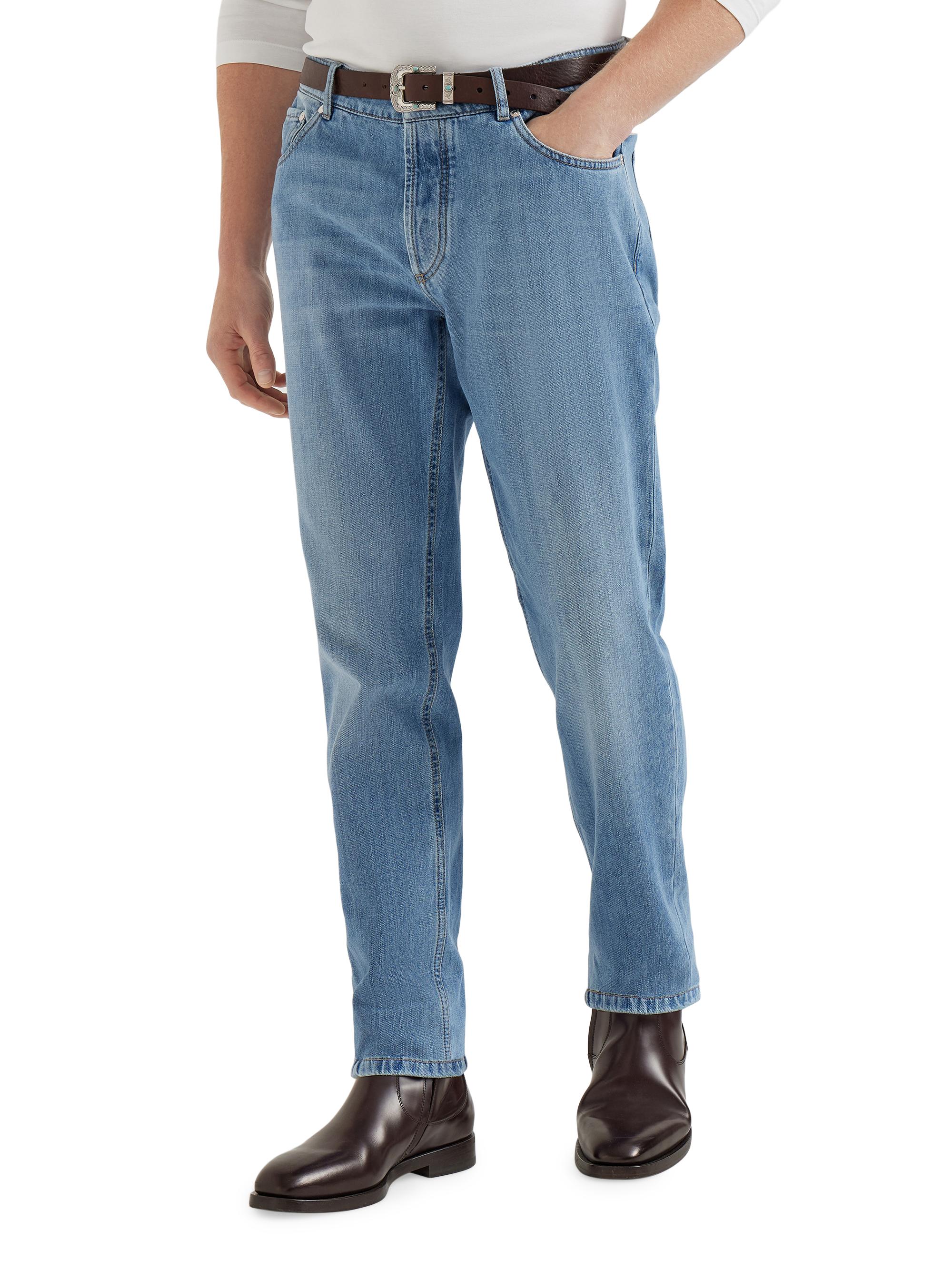 Brunello Cucinelli Lightweight Denim Traditional Fit Five
