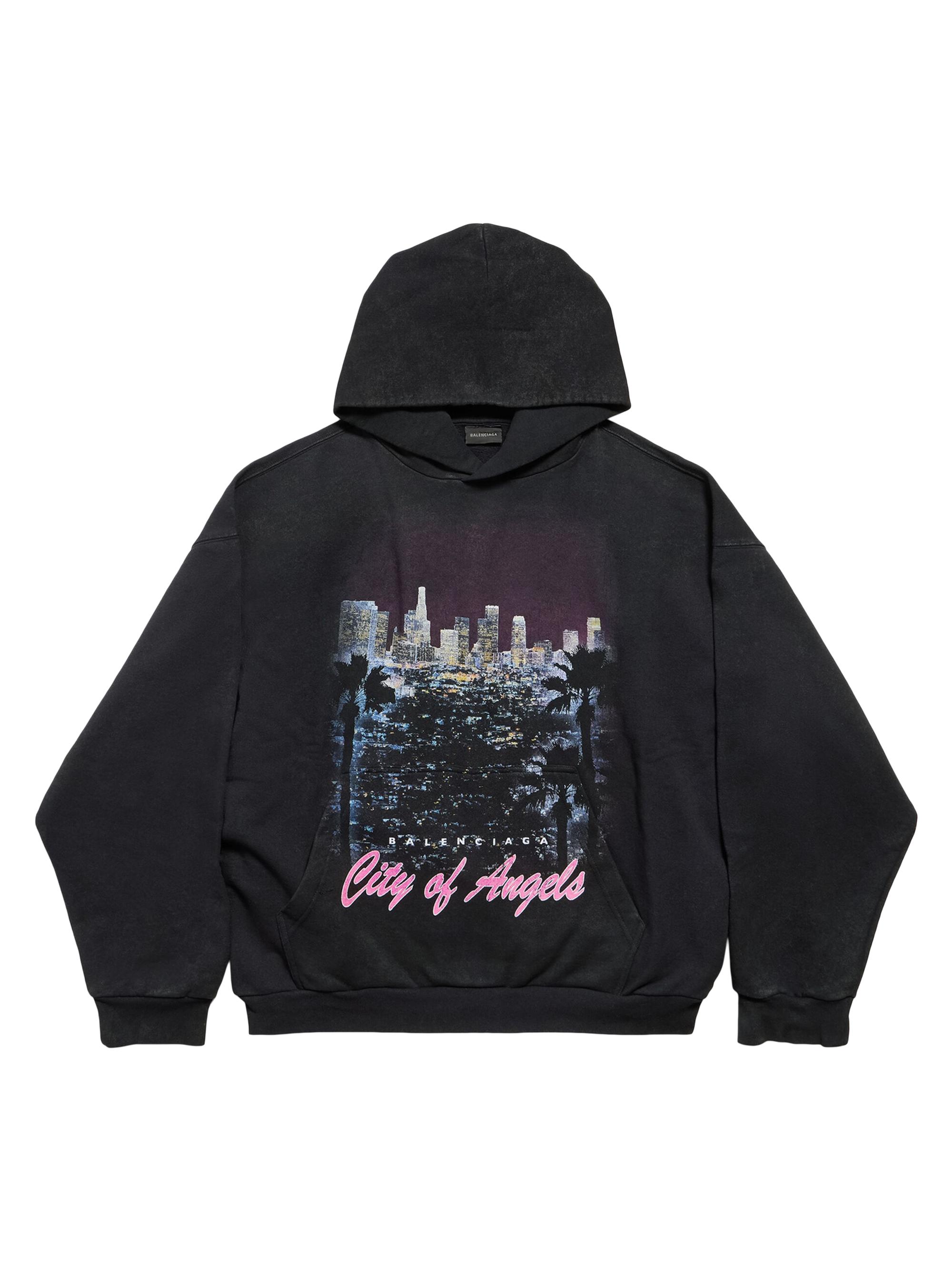 Balenciaga Paris Tropical Round Hoodie Oversized | Saks Fifth Avenue