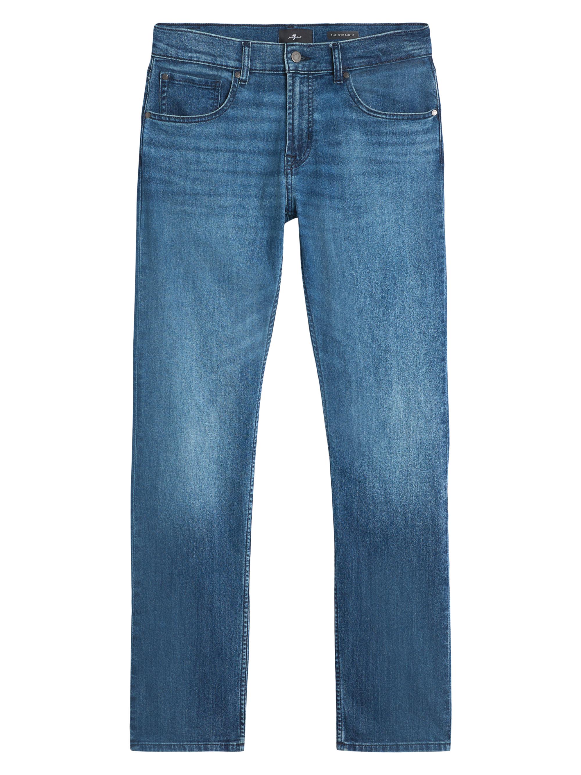 7 For All Mankind Men's The Straight Landing Mid-Rise Jeans - Landing