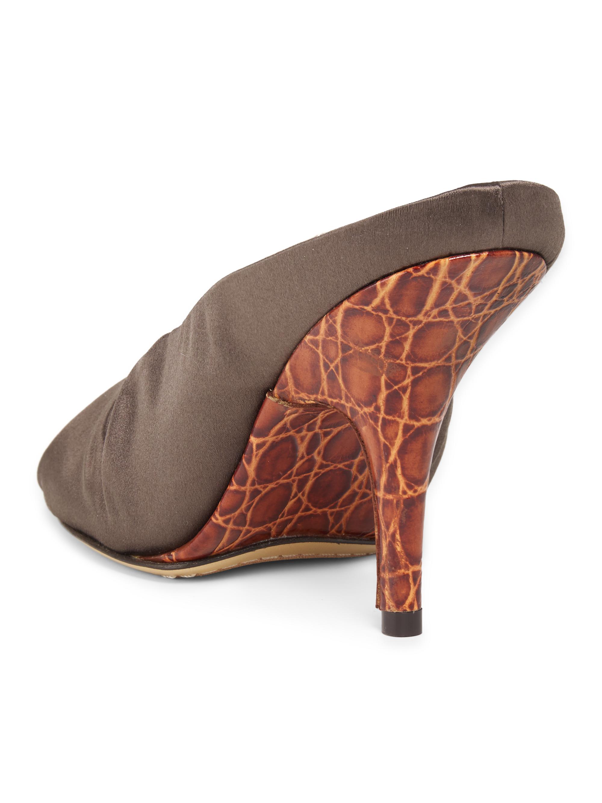 Dries Van Noten Ruched 90MM Satin Mules | Saks Fifth Avenue