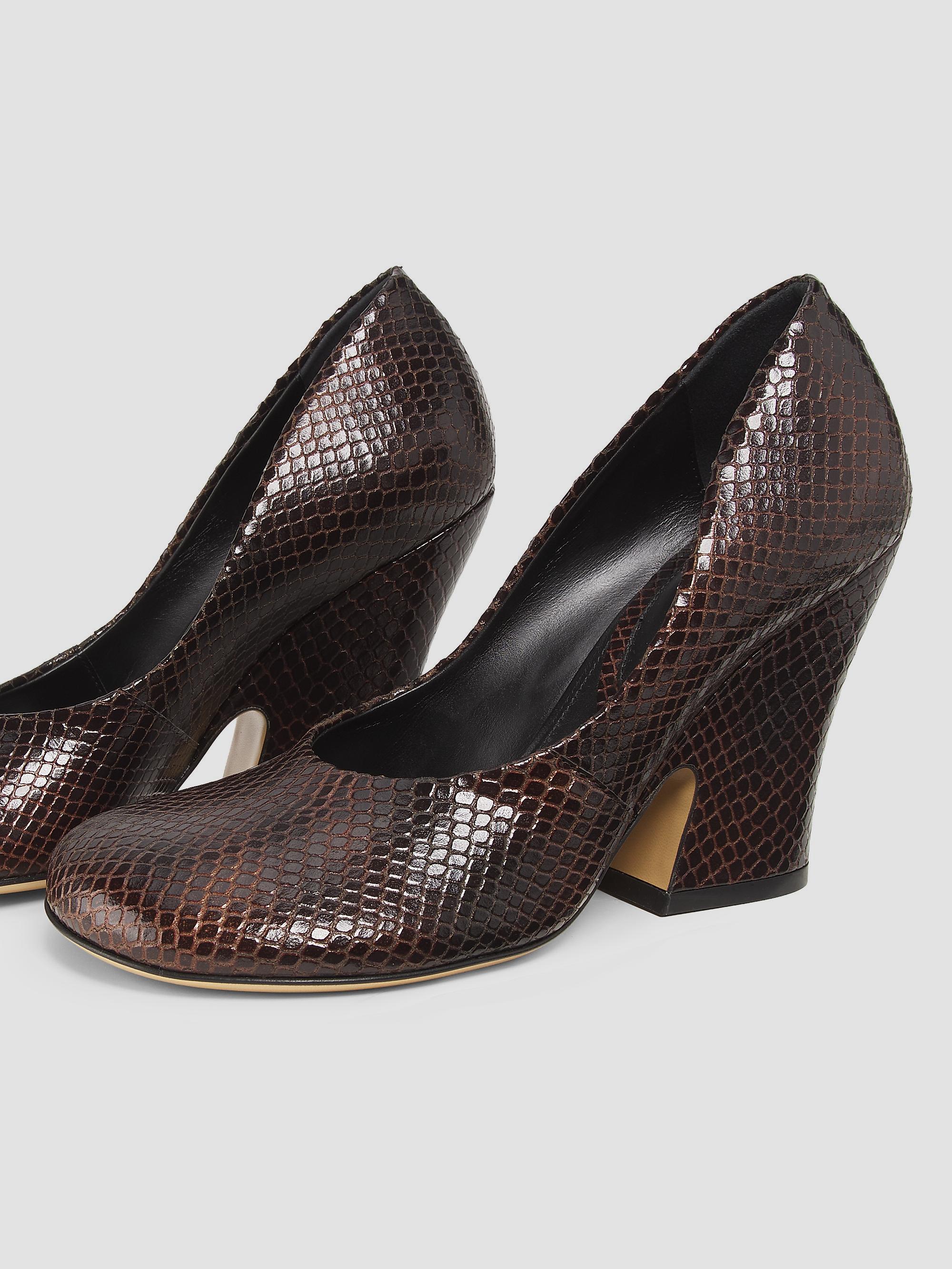 Dries Van Noten Snakeskin-Embossed Leather Pumps | Saks Fifth Avenue