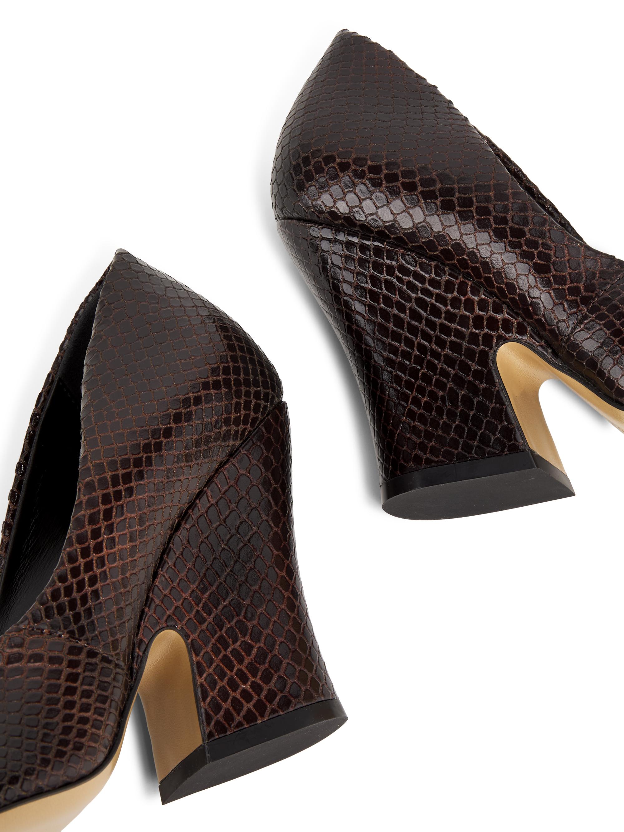 Dries Van Noten Snakeskin-Embossed Leather Pumps | Saks Fifth Avenue