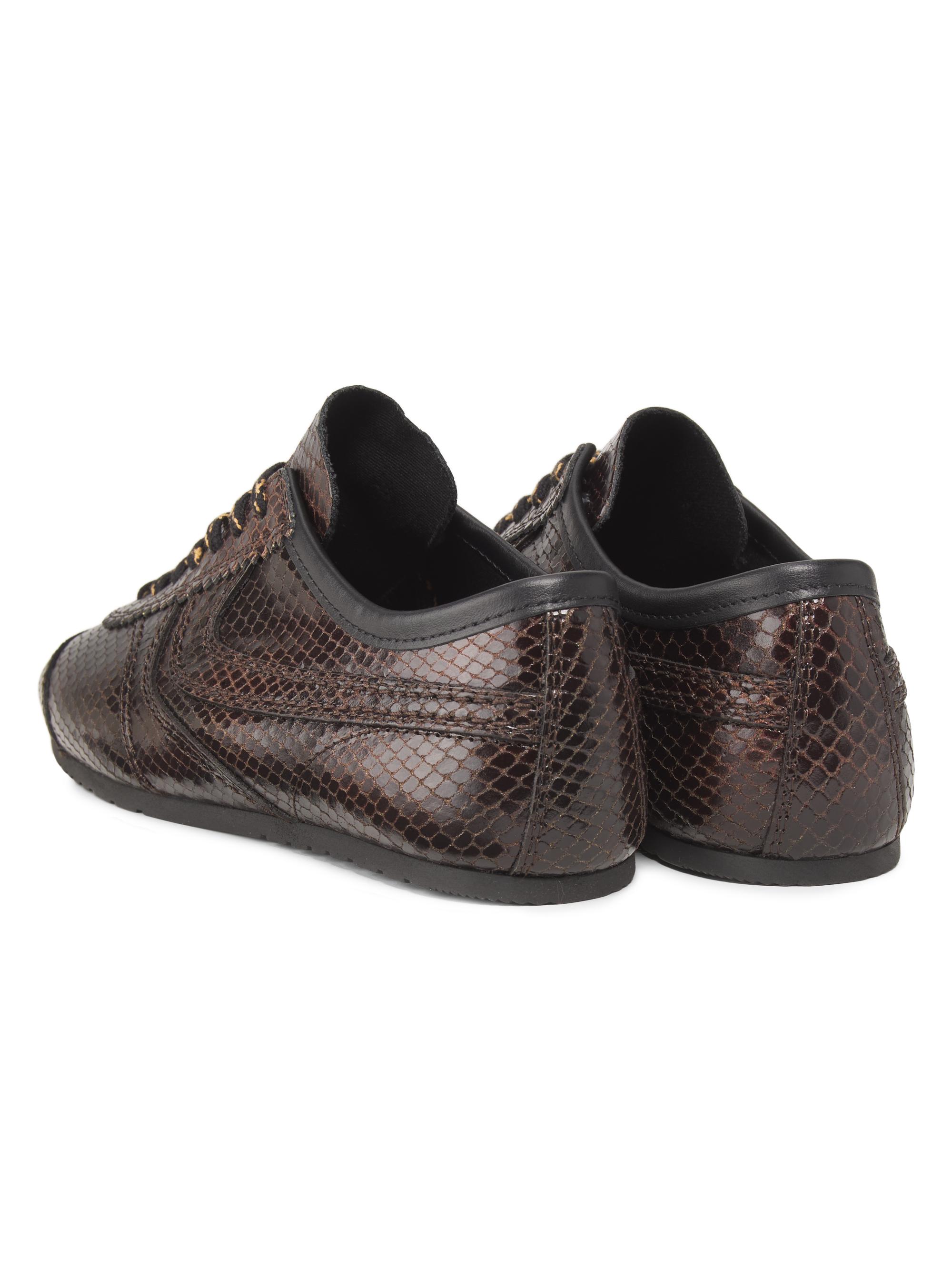 Dries Van Noten Snake-Embossed Leather Sneakers | Saks Fifth Avenue