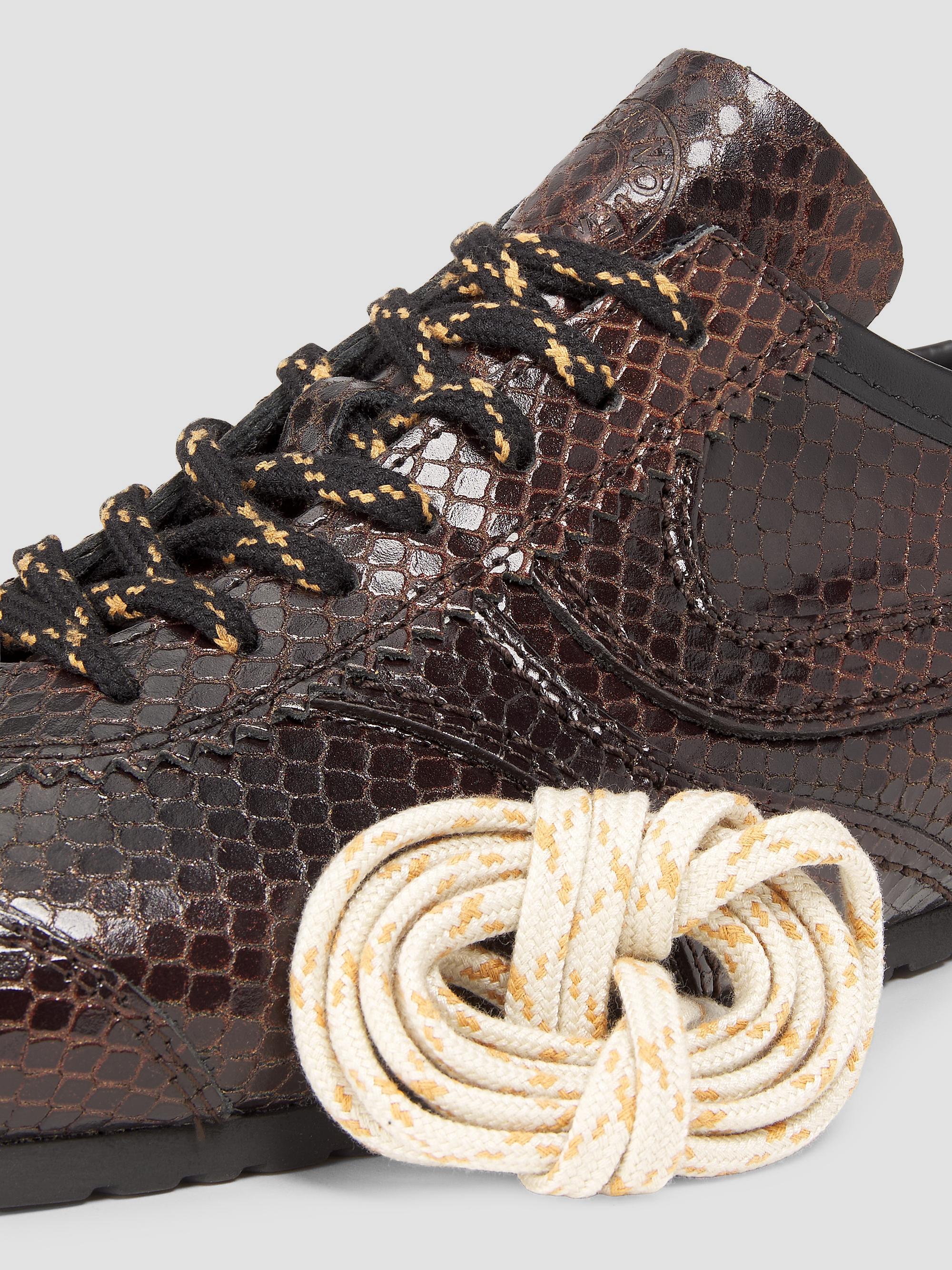 Dries Van Noten Snake-Embossed Leather Sneakers | Saks Fifth Avenue