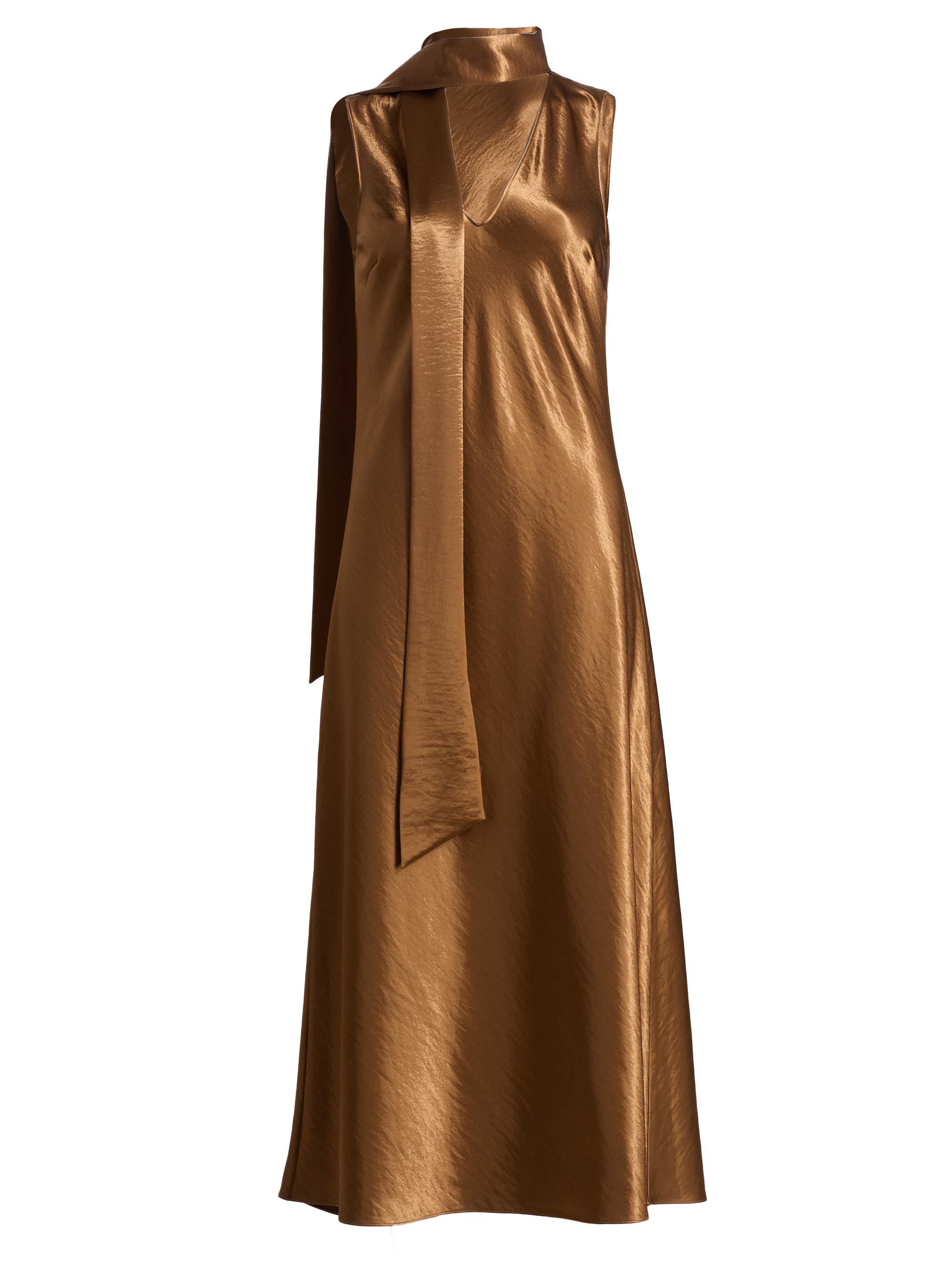 Rails Women's Lorenza Scarf-Detail Bias-Cut Satin Maxi Dress - Ginger