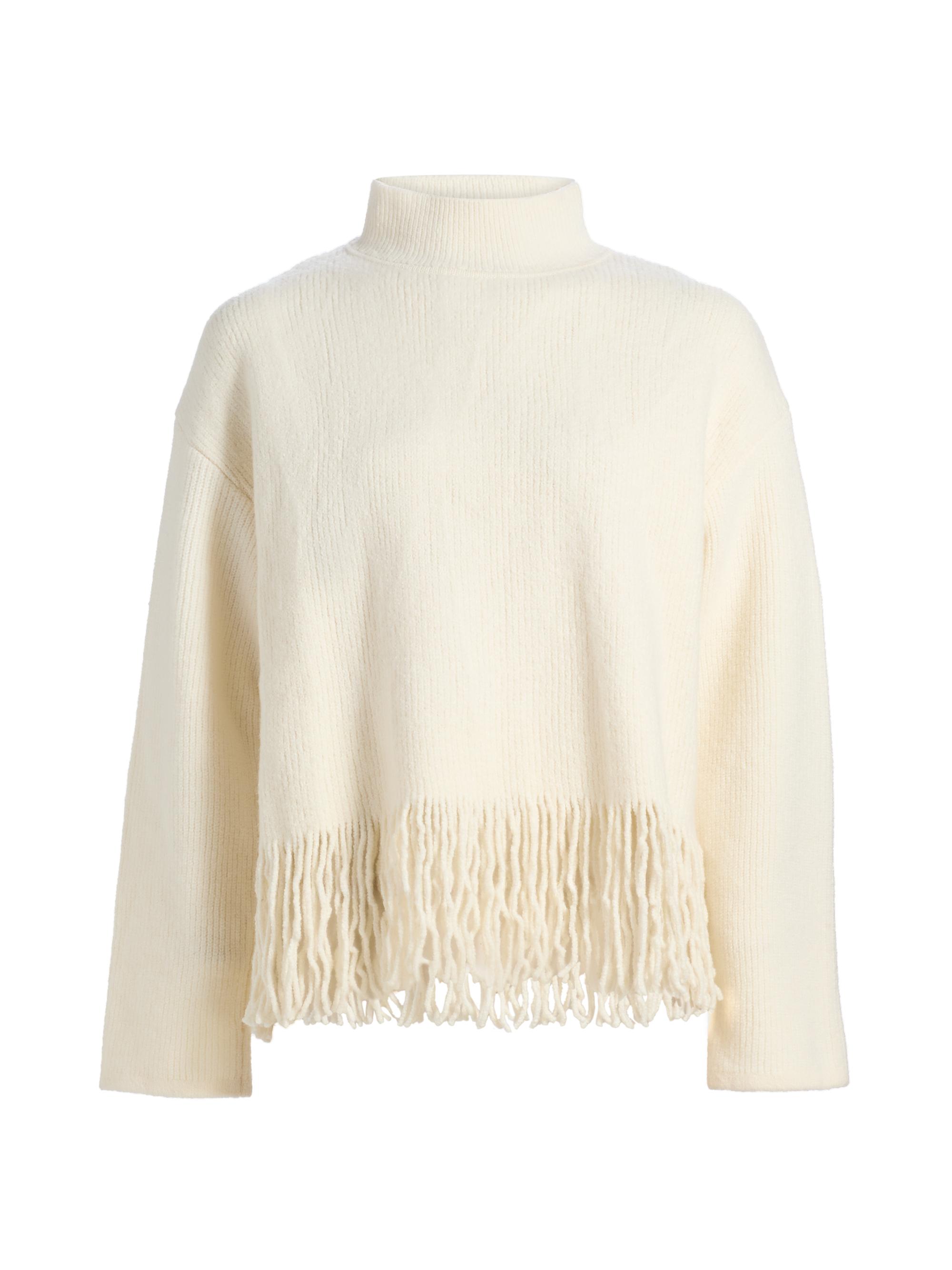 Rails Women's Lise Rib-Knit Wool-Blend Sweater -  Fringe