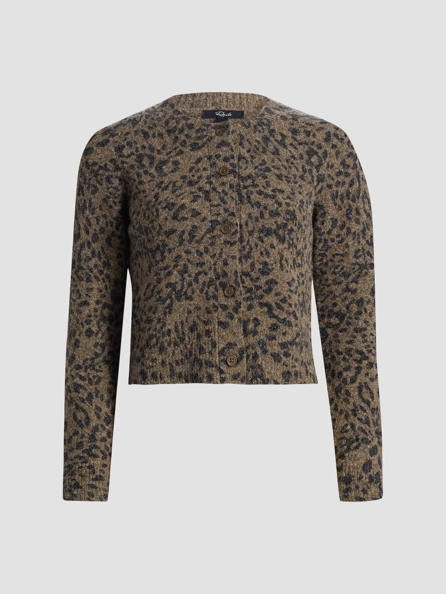 Rails Matilda Leopard Pattern Cardigan | Saks Fifth Avenue