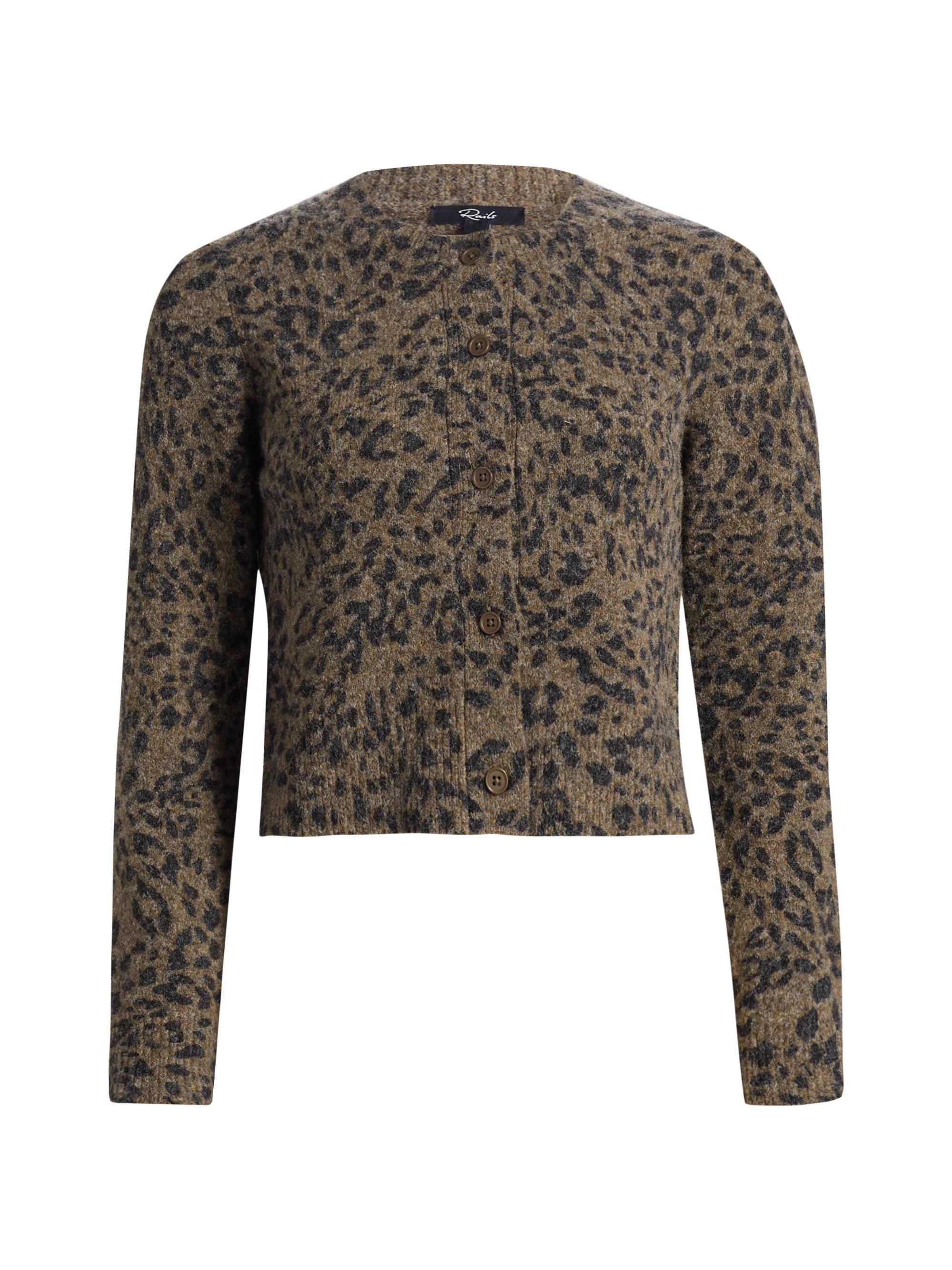 Rails Women's Matilda Leopard Pattern Cardigan - Spotted