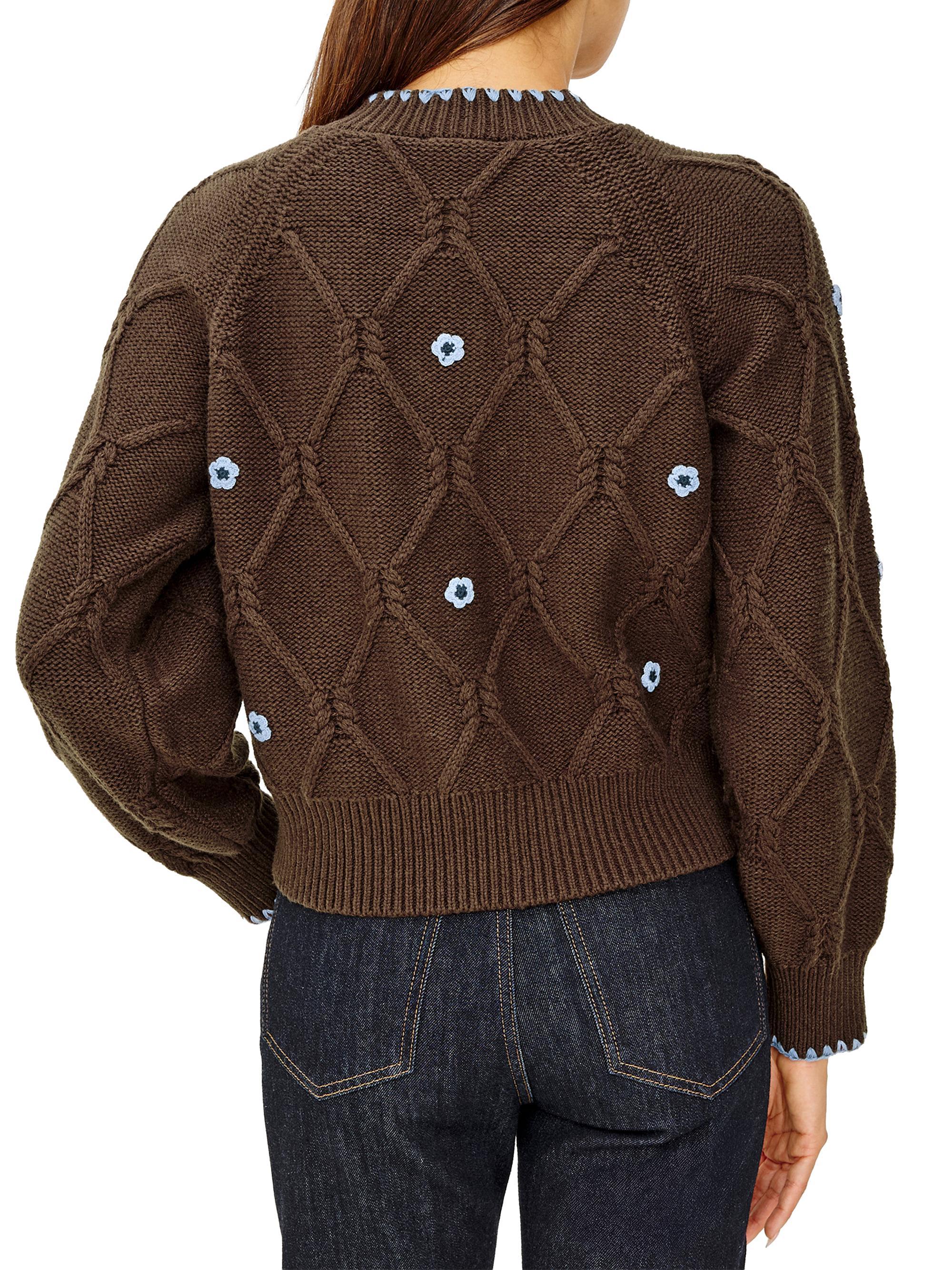 Rails Laurie Floral Cable-Knit Cardigan | Saks Fifth Avenue