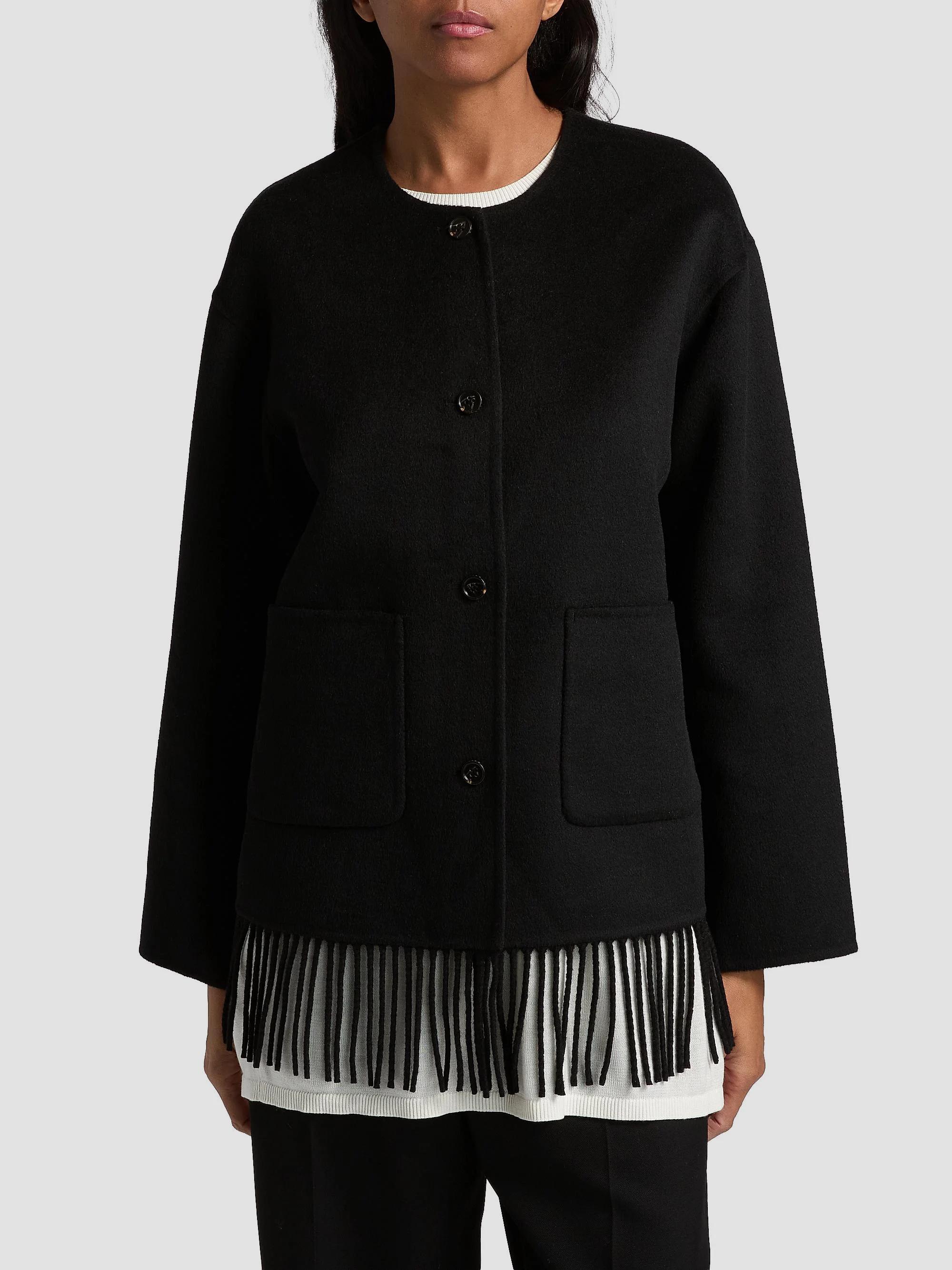 Rails Tomoko Fringed Wool-Blend Coat | Saks Fifth Avenue