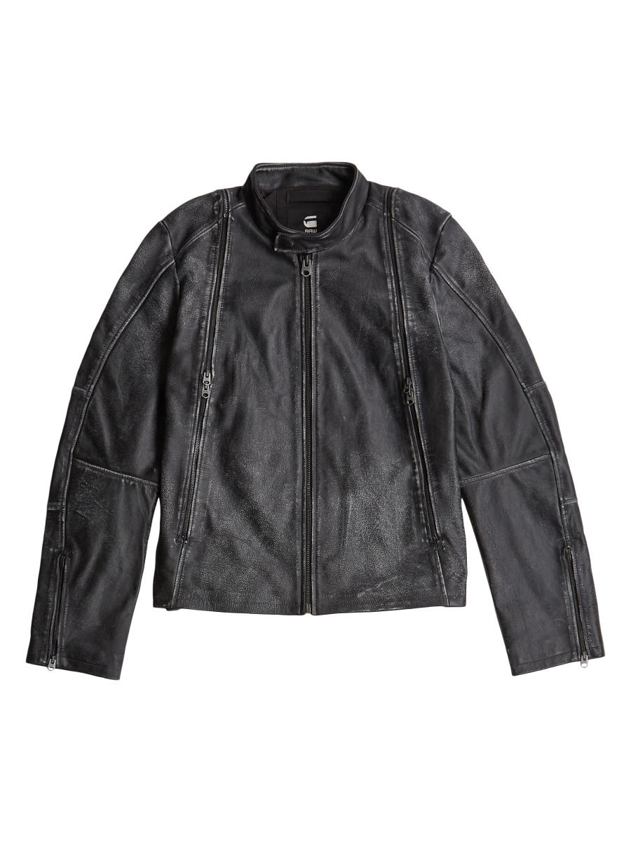 G-star Men's Leather Biker Jacket