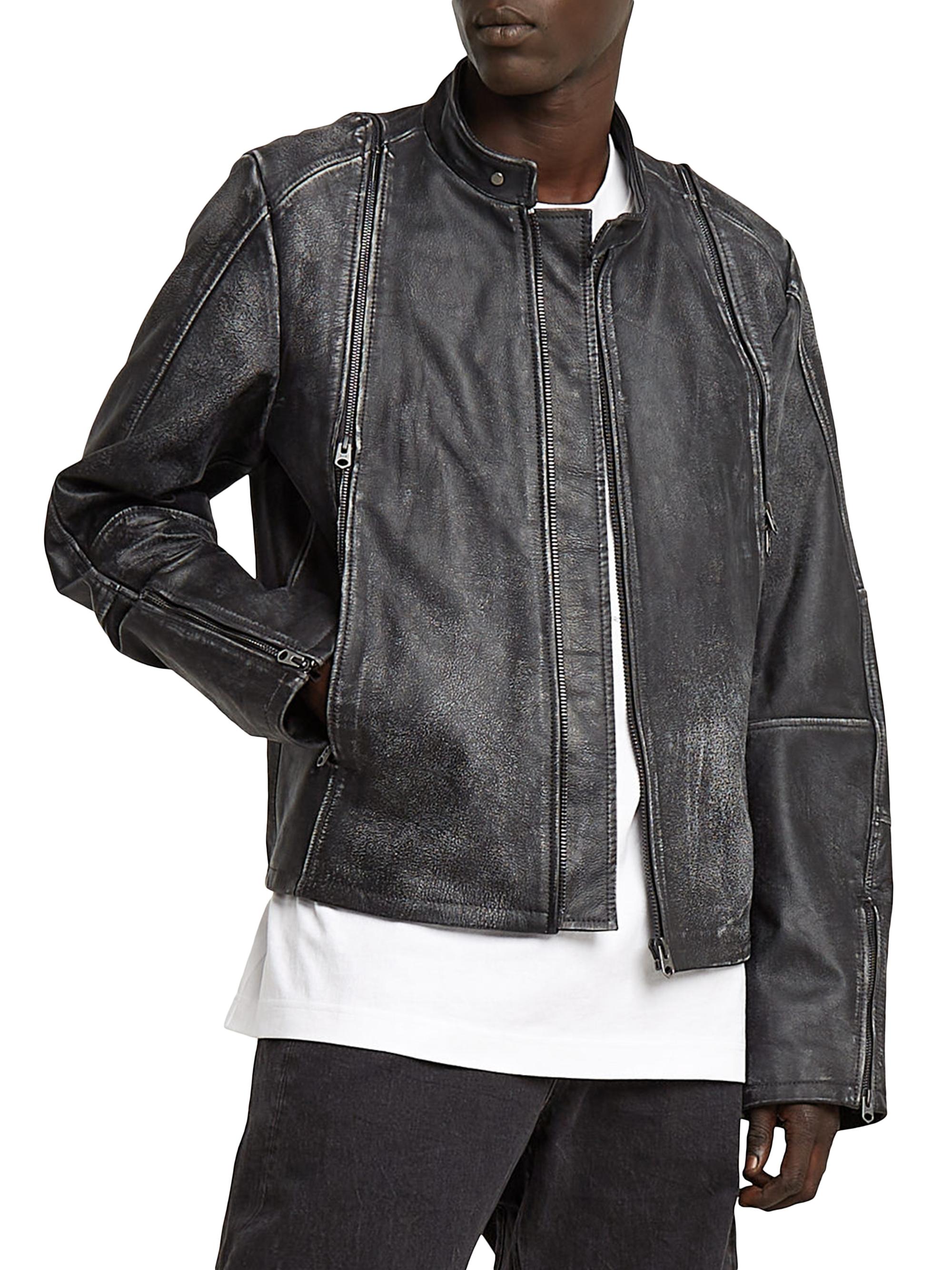 G-Star Leather Biker Jacket | Saks Fifth Avenue