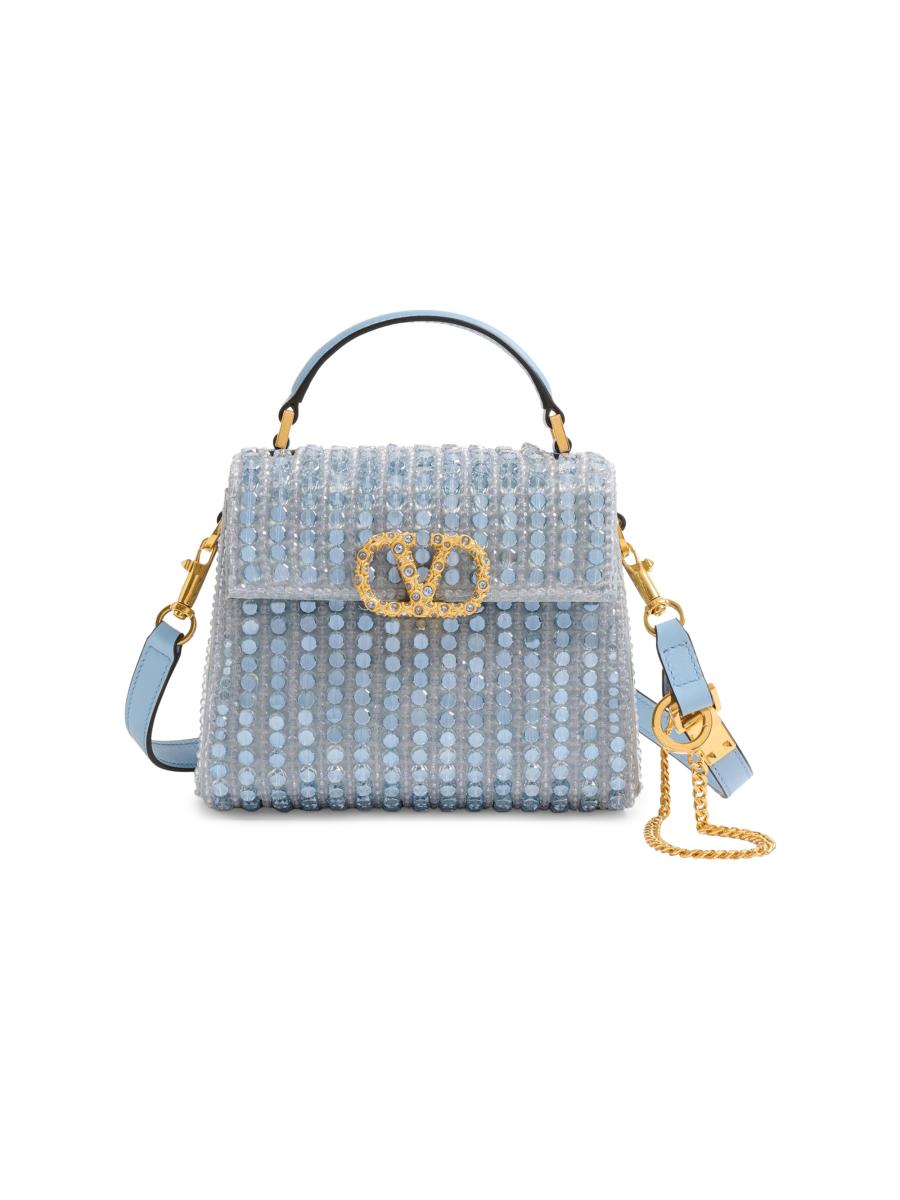 Valentino Garavani V-Sling Mini Embroidered Top Handle