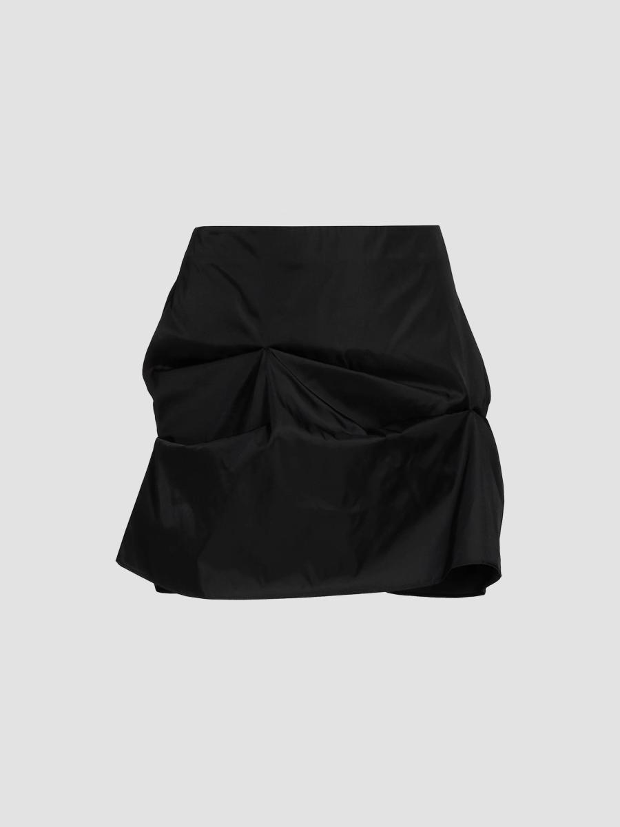 GANNI ブラック キルティングベスト 38 Ganni Duchesse Satin Miniskirt | Saks Fifth Avenue