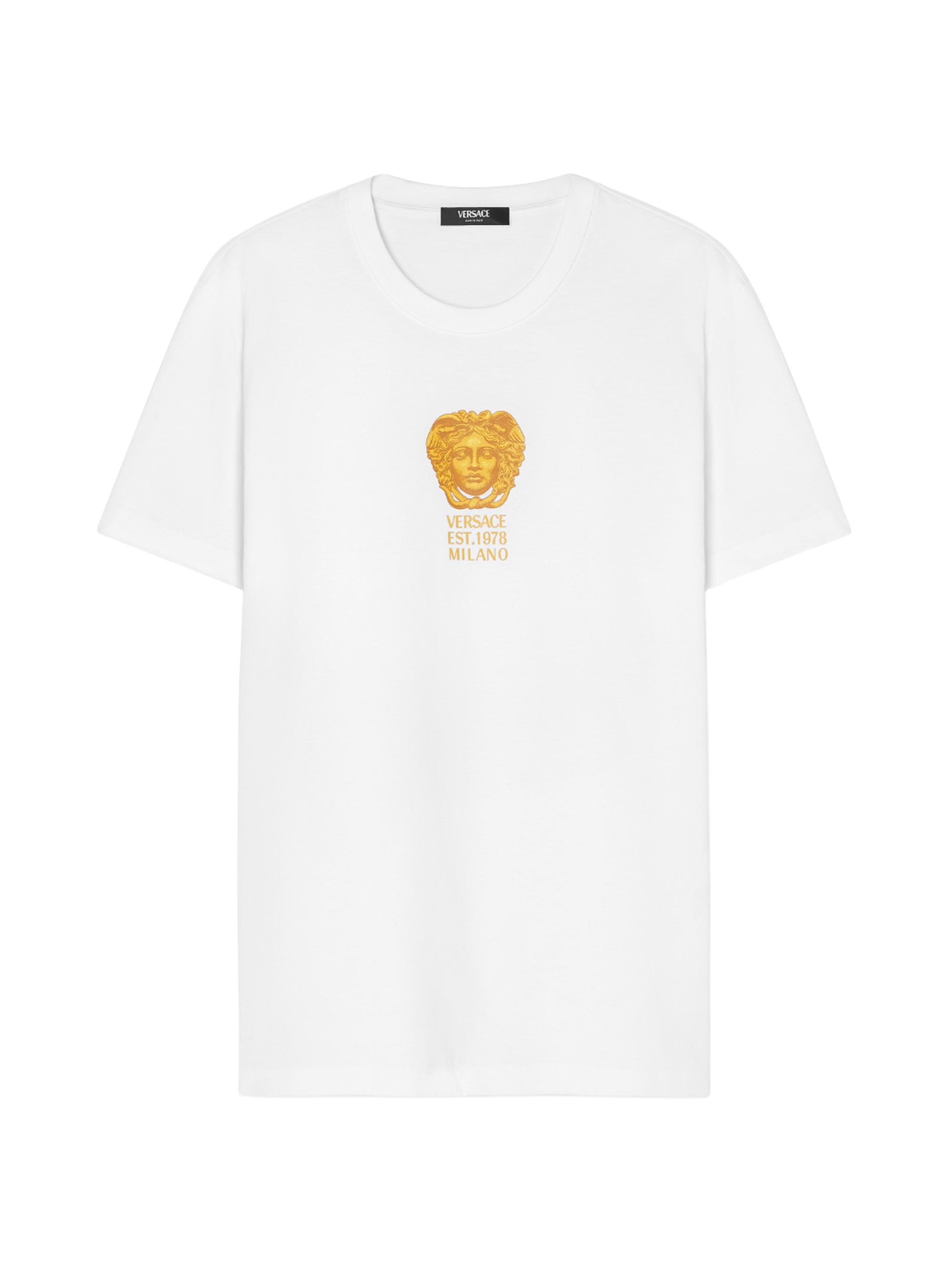 Versace Men's Hall Of Statues T-Shirt - Optical White