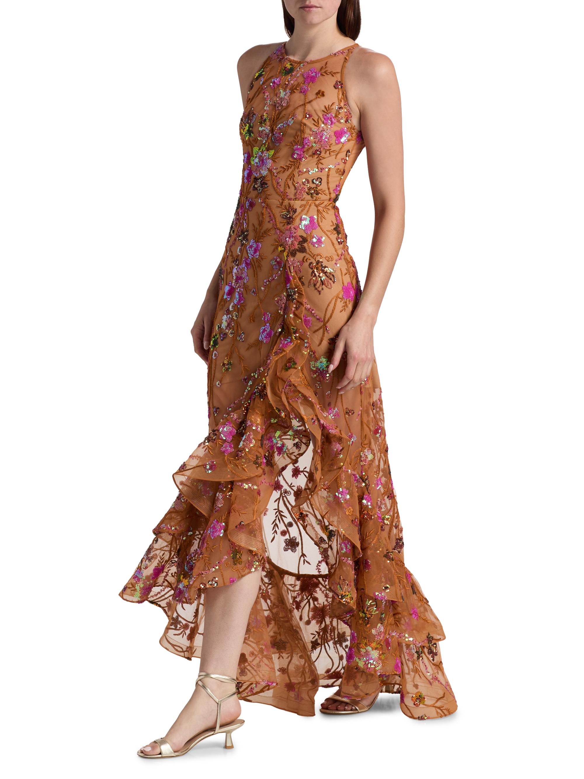 drape shoulder maxi dress self-portrait - Pink Jersey Drape Maxi Dress