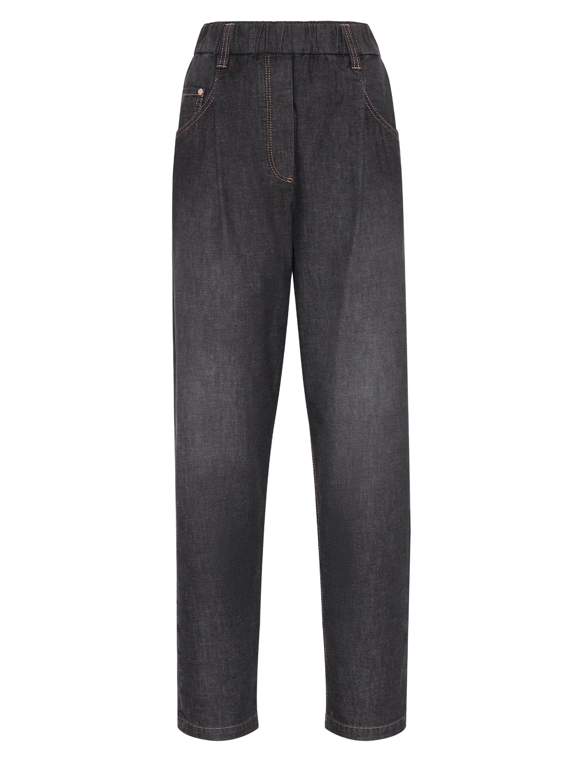 Saint Laurent Long Extreme Baggy Jeans In Crinkle | Saks Fifth Avenue