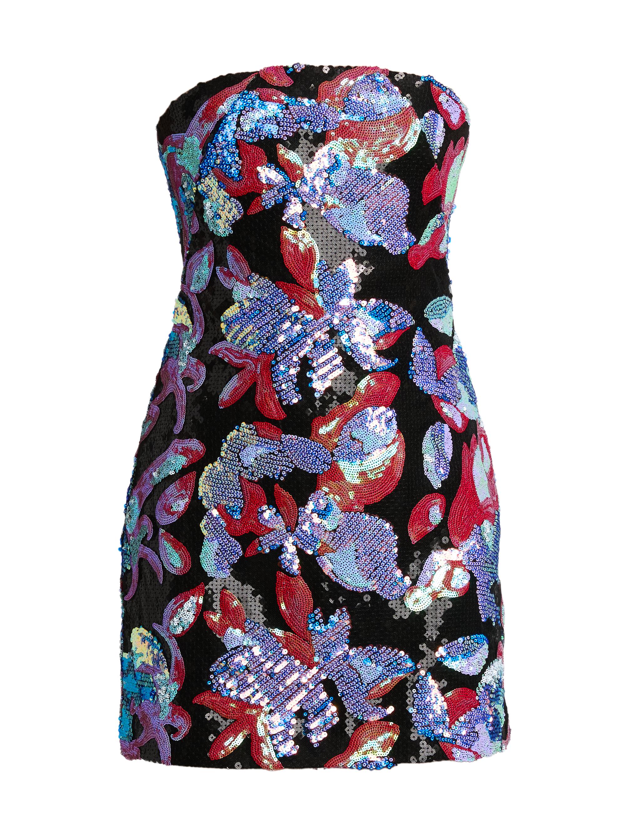 16Arlington Women's Lights On Stell Regular Fit Sequined Minidress