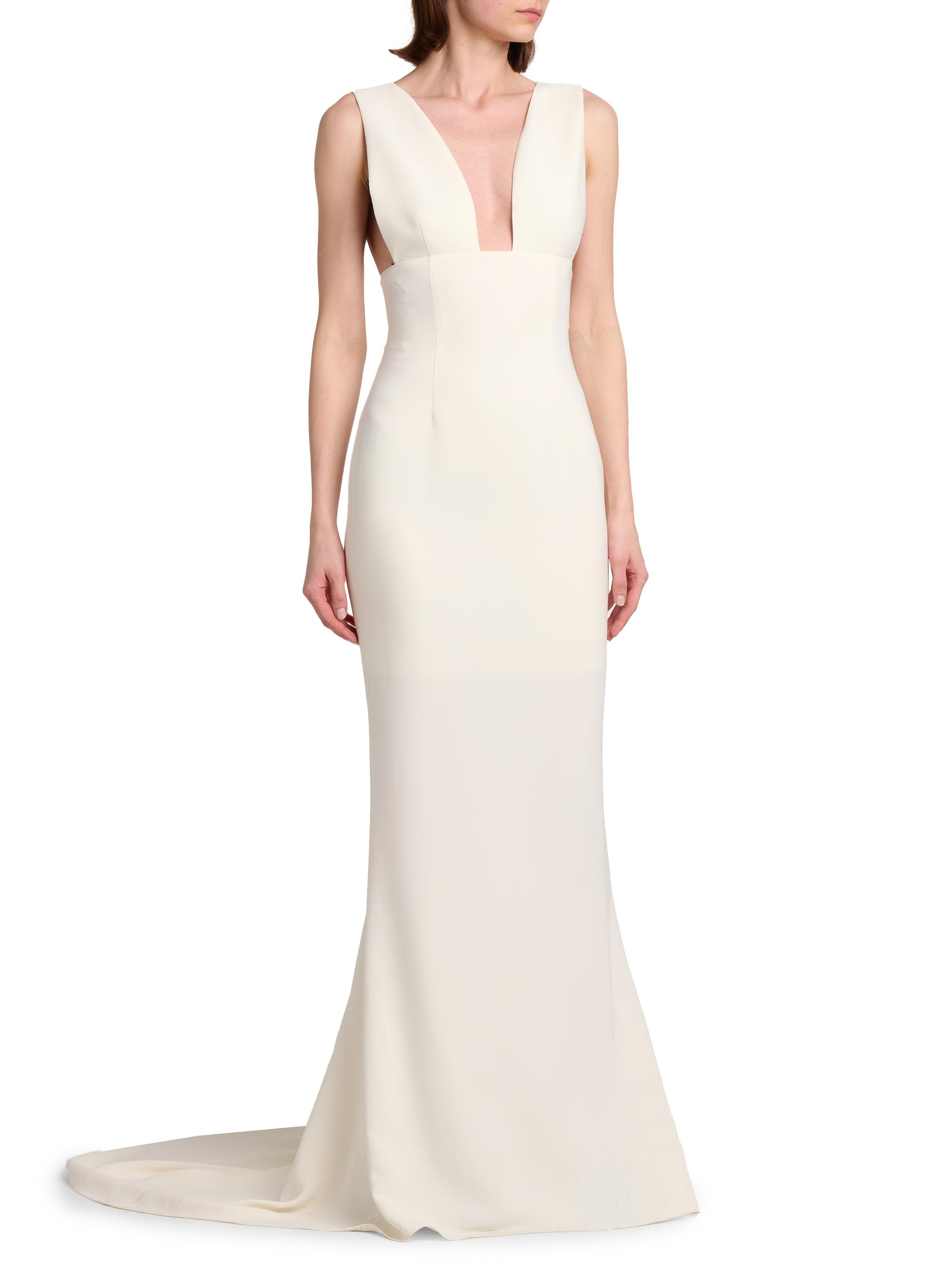 STELLA McCARTNEY オールインワン ロング丈 シルク 小さめサイズ Stella McCartney Sculpted Column Gown | Saks Fifth Avenue