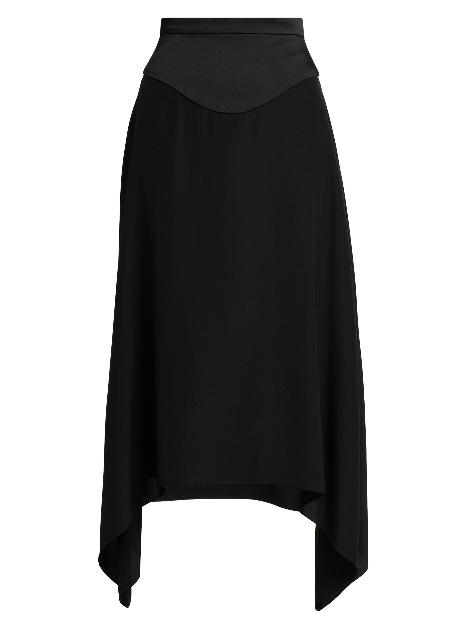 Stella McCartney Women's Silk Midi-Skirt - Black