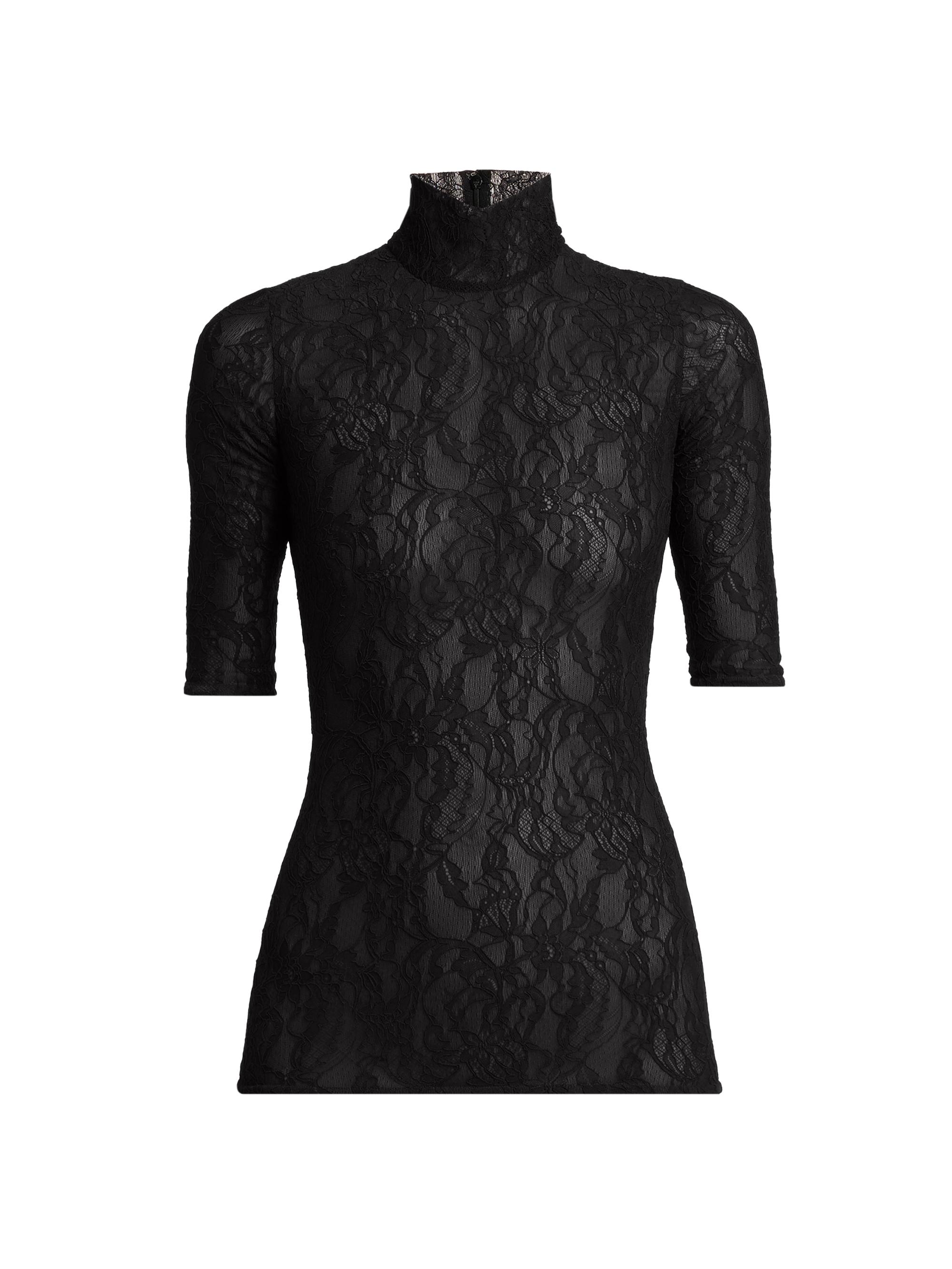 Stella McCartney Women's Stretch Lace Top - Black