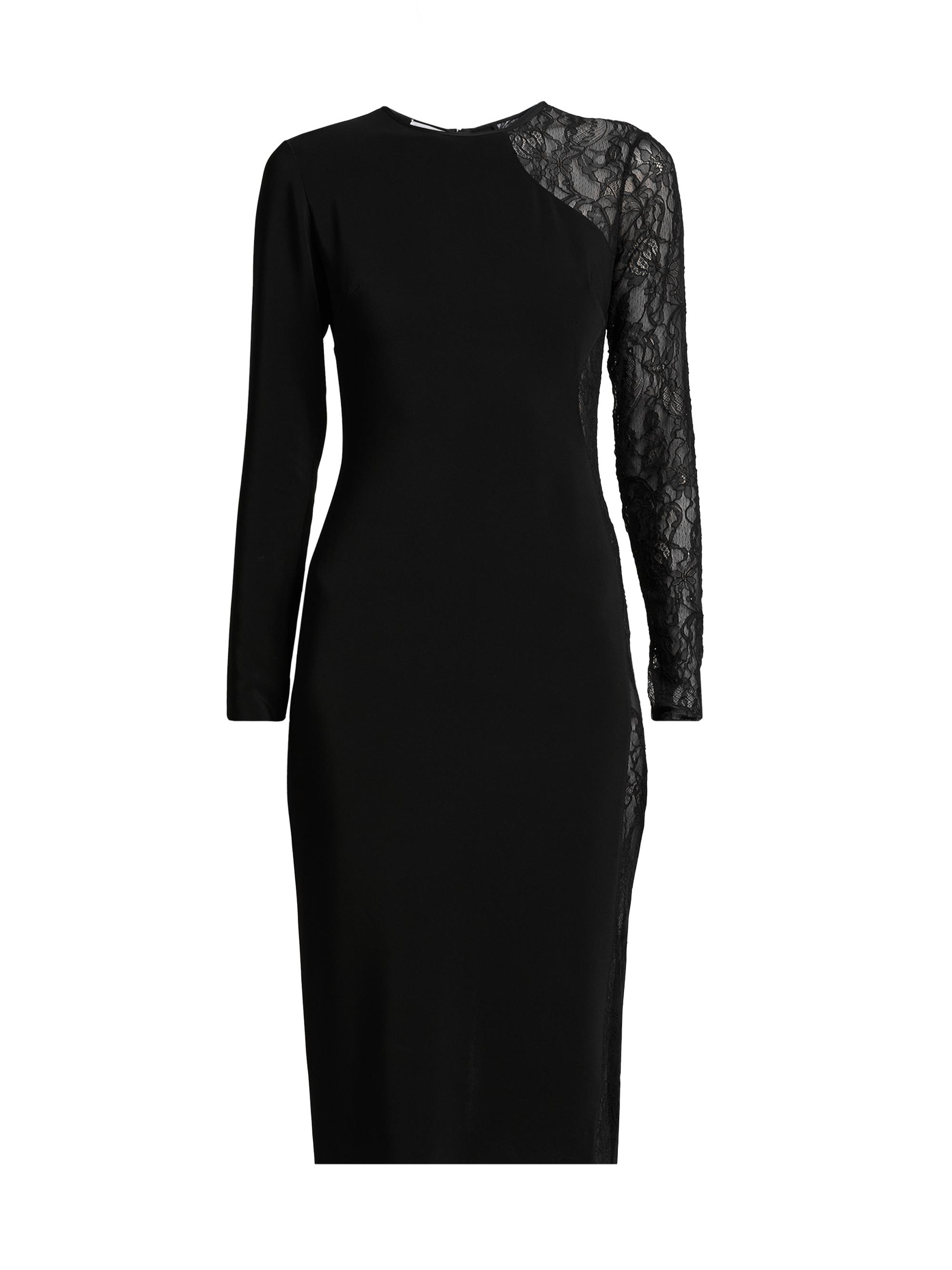 Stella McCartney Women's Sheer Paneled Knee-Length Dress - Black