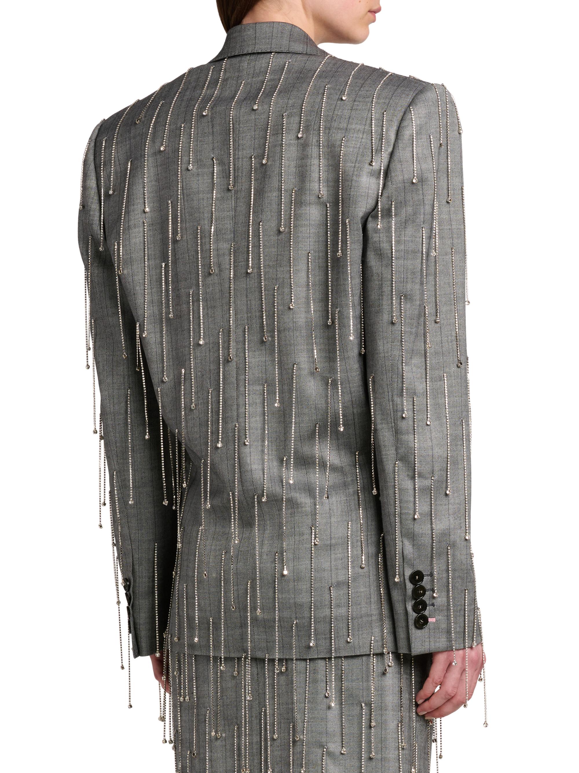 Stella McCartney Fringed Pinstriped Jacket | Saks Fifth Avenue
