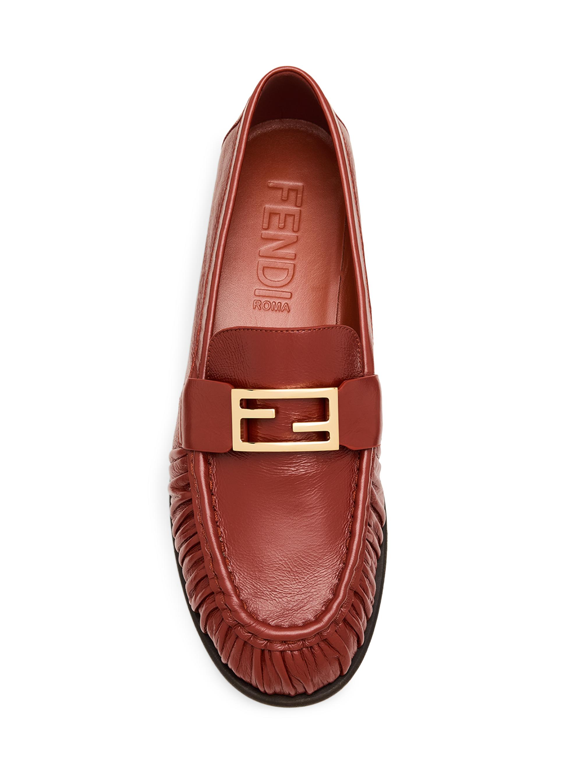 Fendi Baguette Leather Penny Loafers | Saks Fifth Avenue