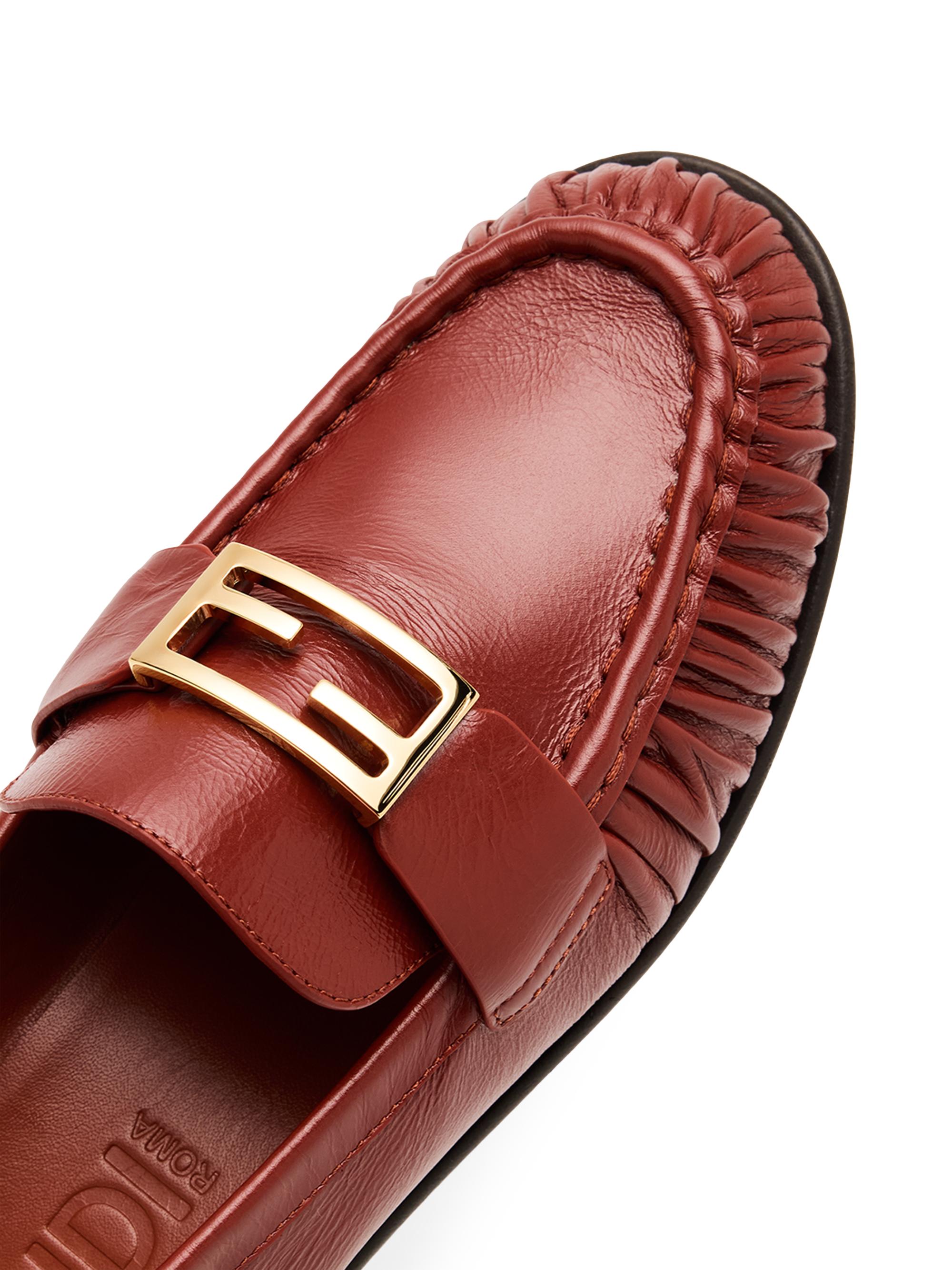 Fendi Baguette Leather & Mesh Loafers Fendi Baguette Leather Penny Loafers | Saks Fifth Avenue main image 4