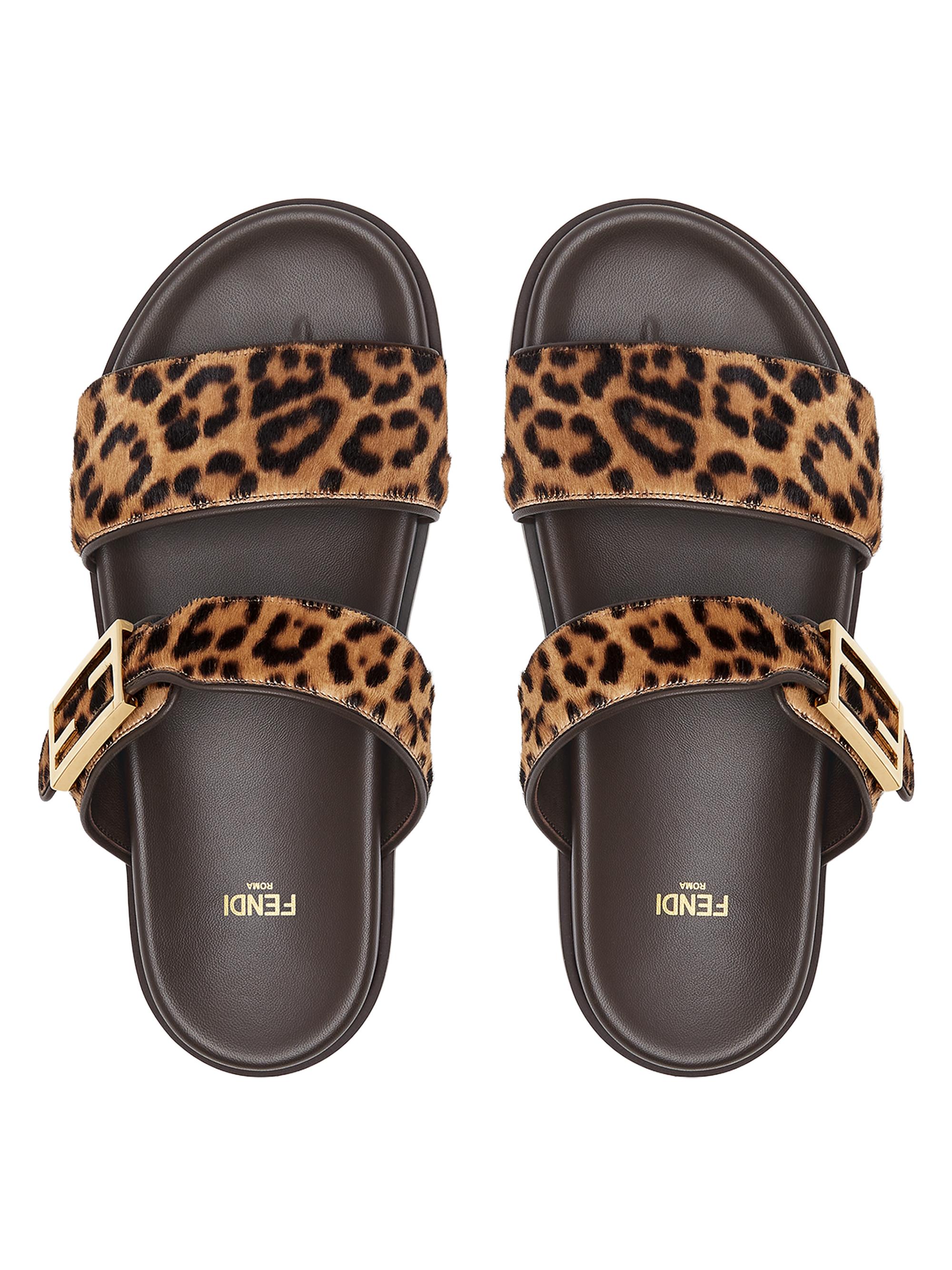 Fendi Fendi Feel Leopard Calf Hair Sandals | Saks Fifth Avenue