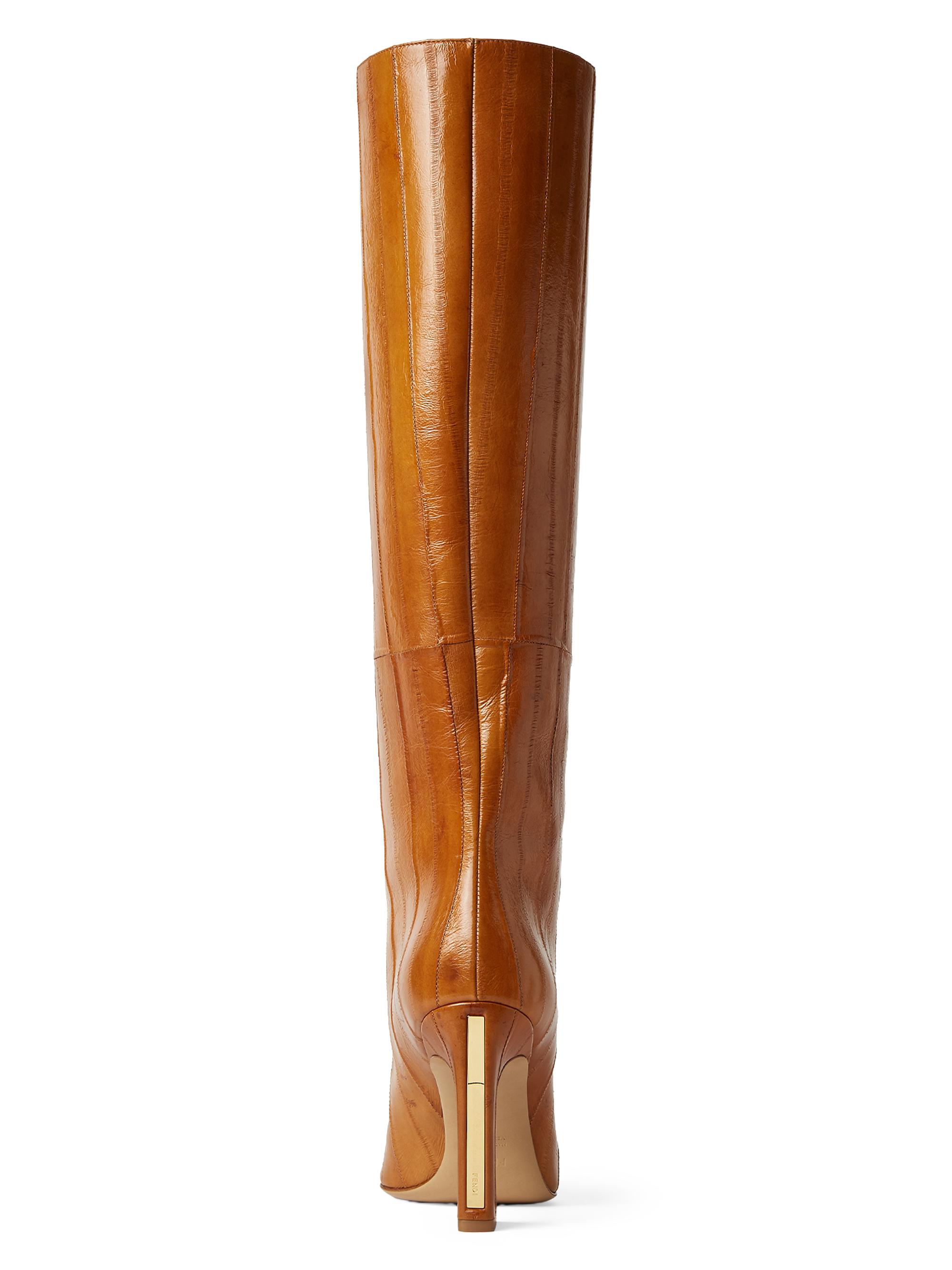 Fendi Arco 95MM Eel Skin Knee-High Boots | Saks Fifth Avenue