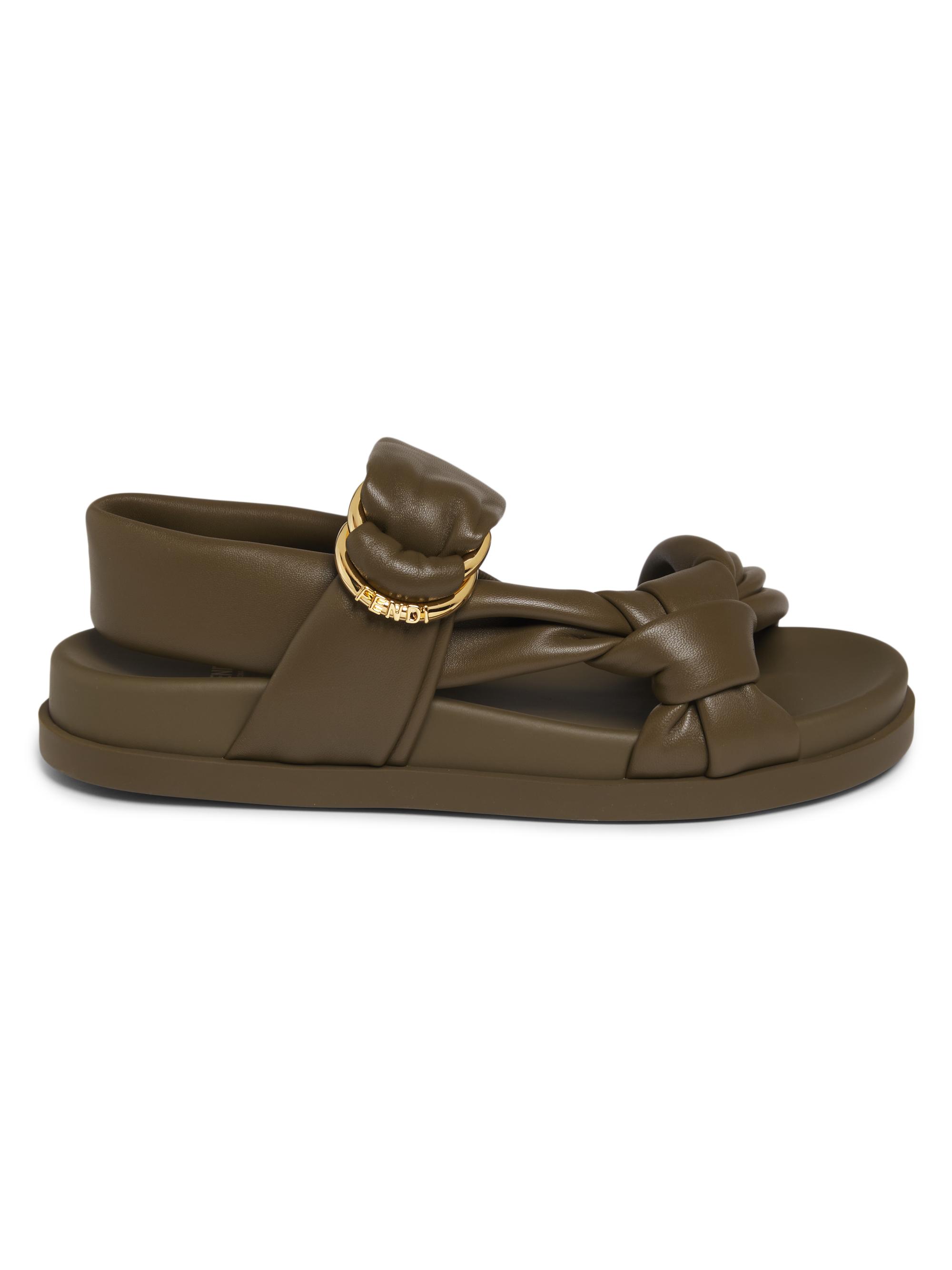 Fendi Women's  Feel Teva Sandals - Olive