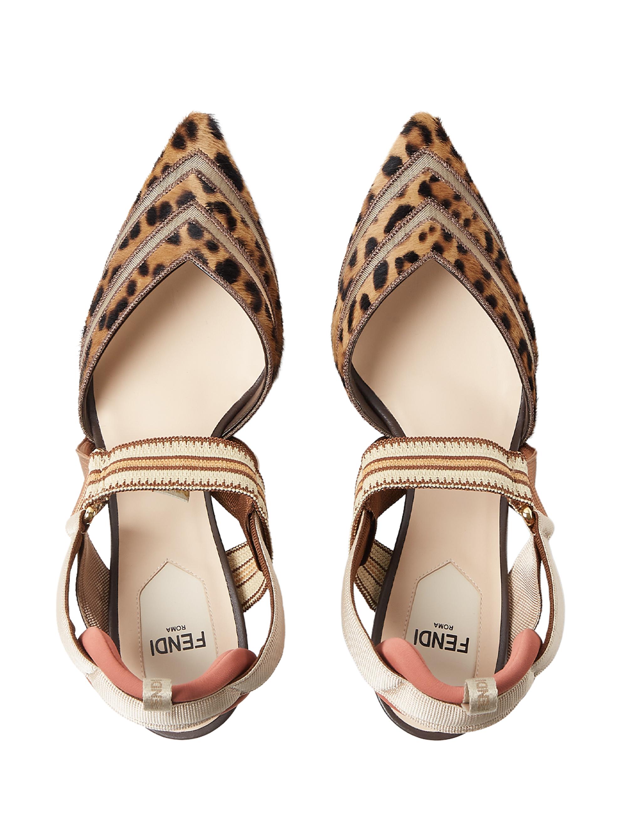 Fendi Colibri 85MM Leopard Print Pumps | Saks Fifth Avenue