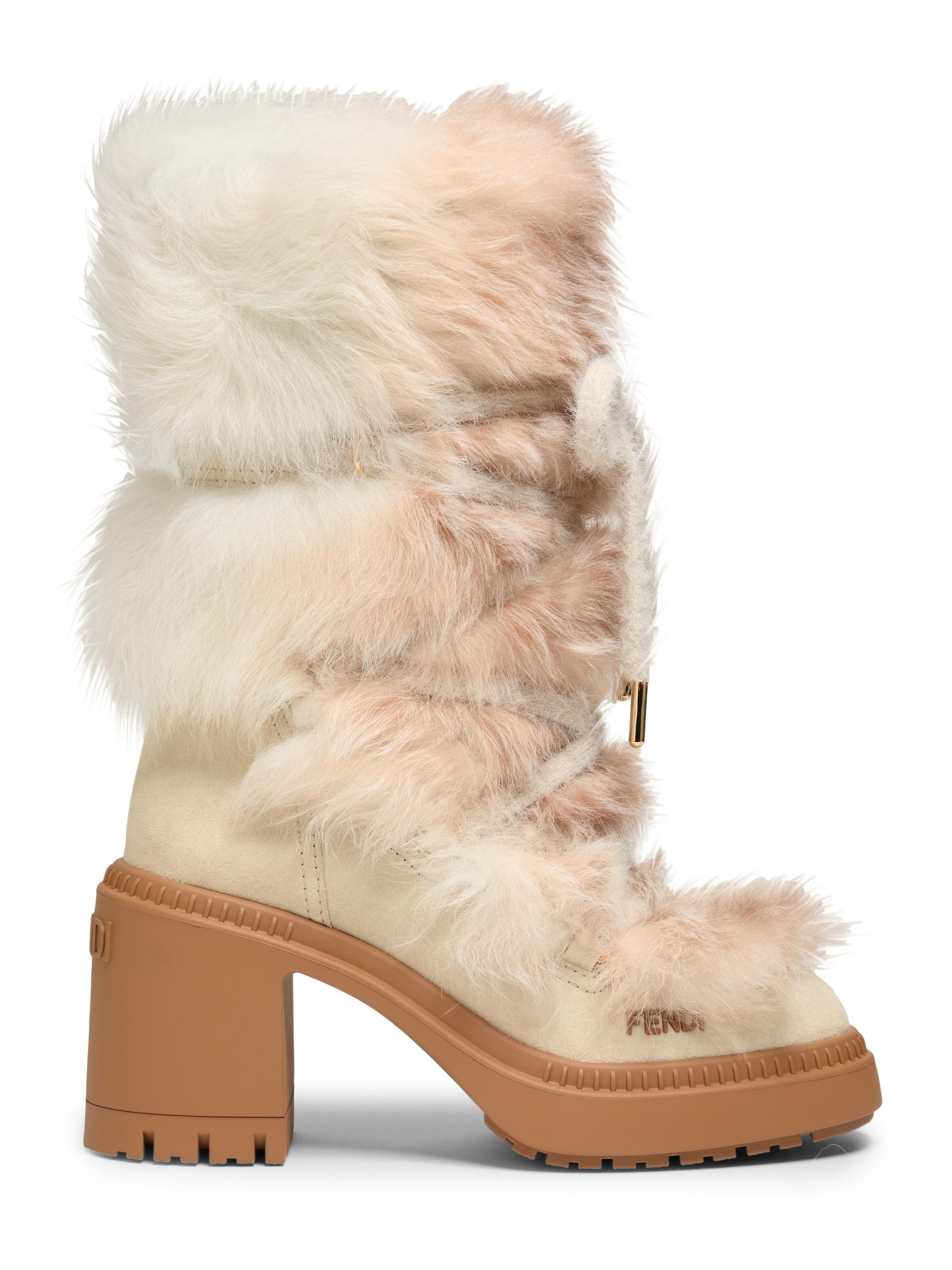 Fendi Fur 55MM Heeled Ski Boots | Saks Fifth Avenue
