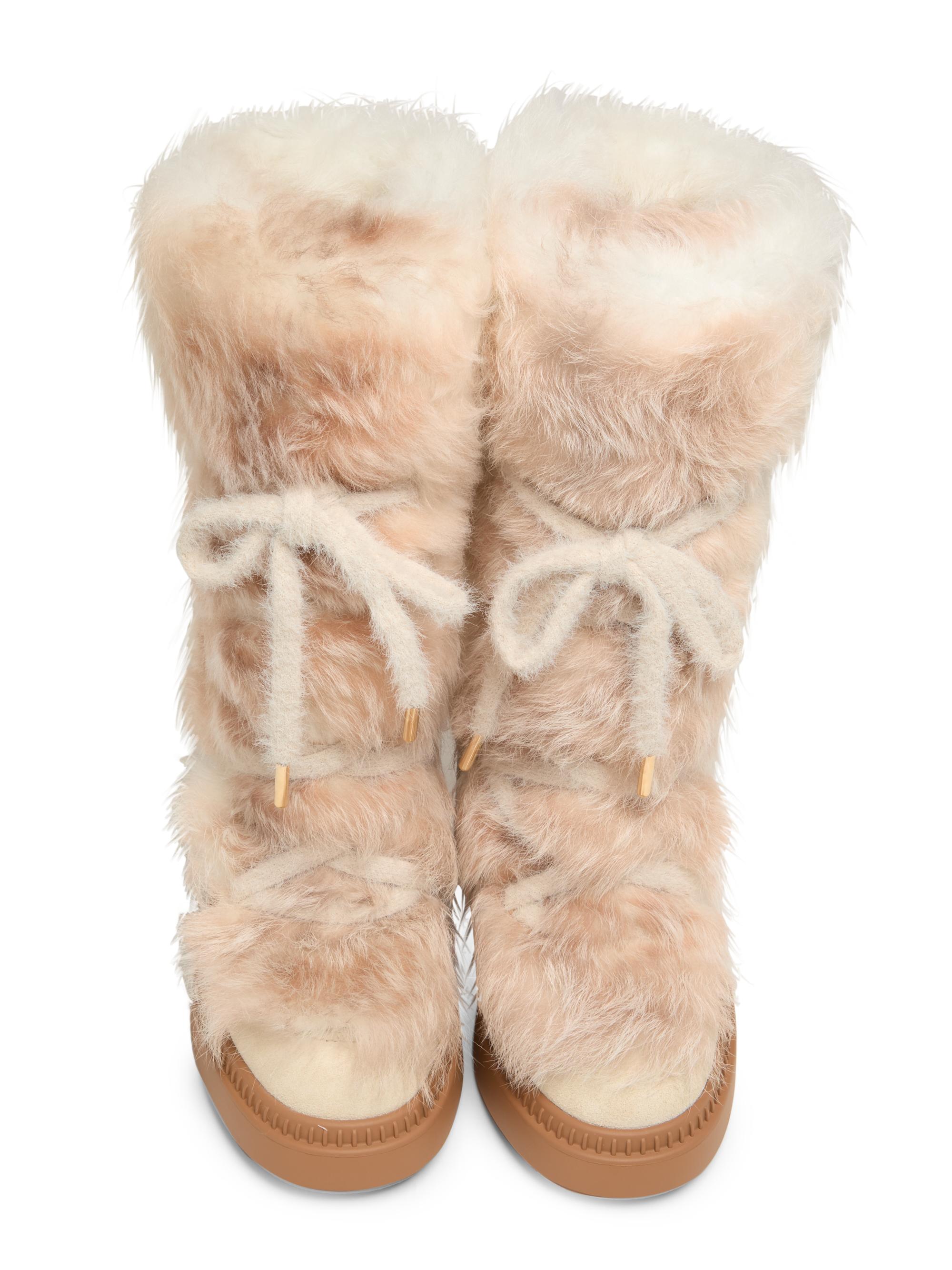 Fendi Fur 55MM Heeled Ski Boots | Saks Fifth Avenue