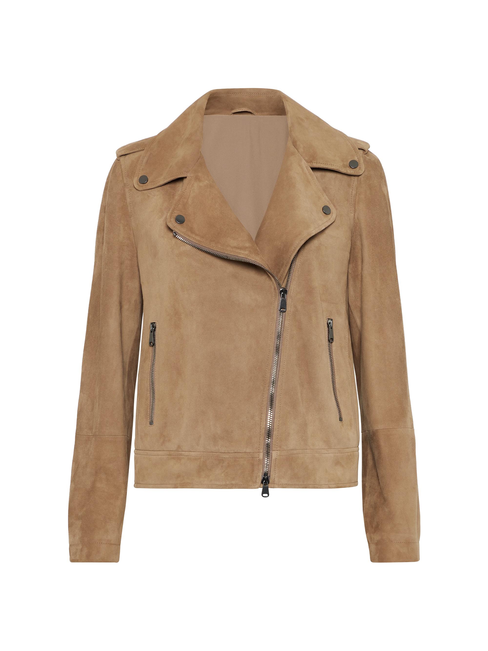 Brunello Cucinelli Couture Suede Outerwear Jacket with