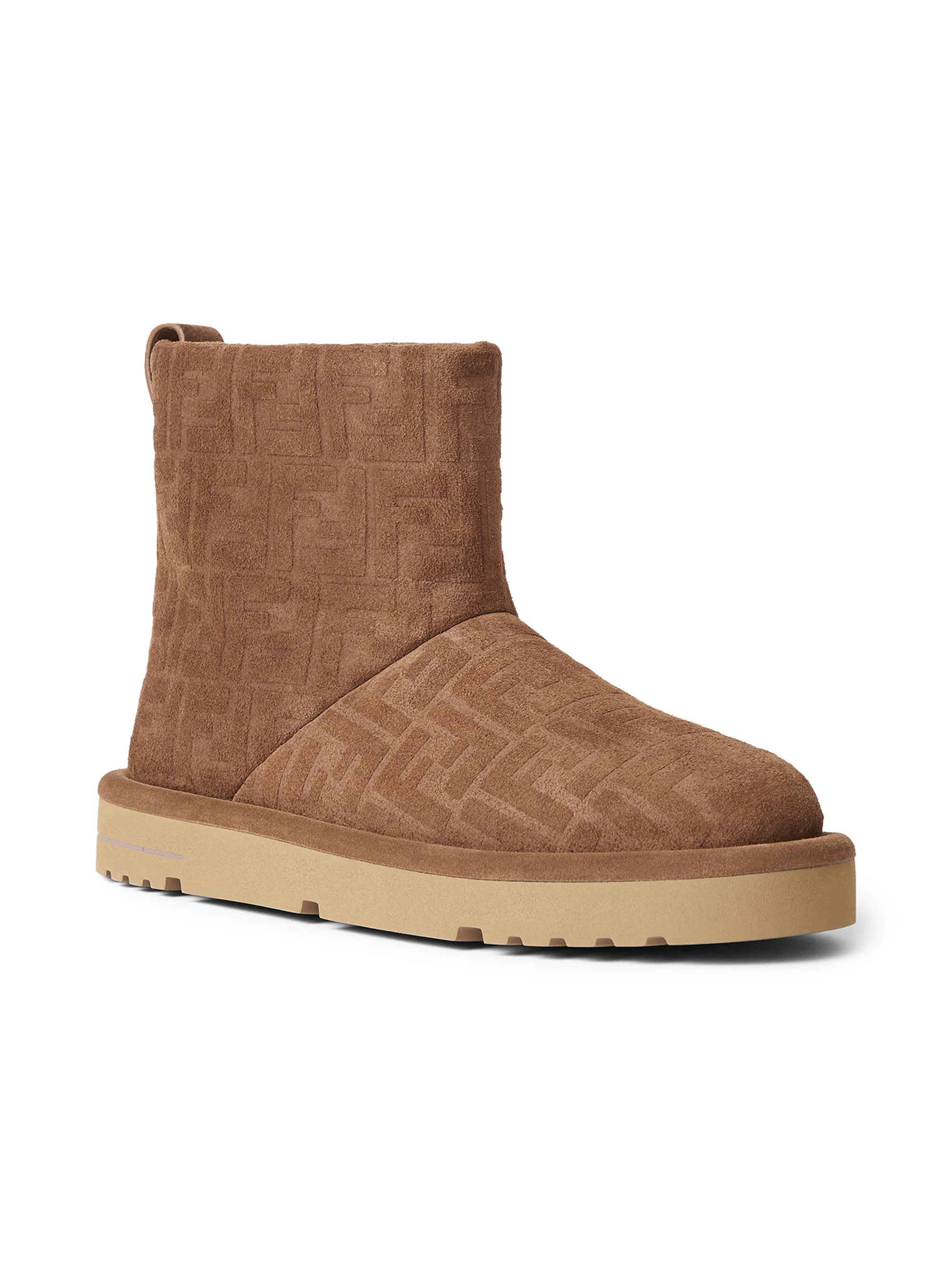 FENDI アングルブーツ アンクルブーツ レザー ブラウン | Fendi