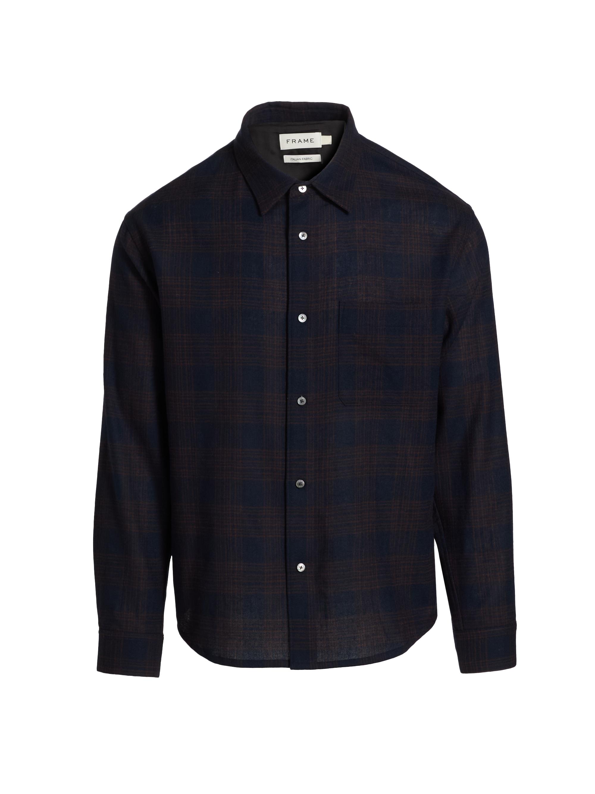 Theory メンズシャツ　Wool PL Flannel Irving T A Amazon.com: Theory Men's Irving.Fade Flannel, Blue Multi