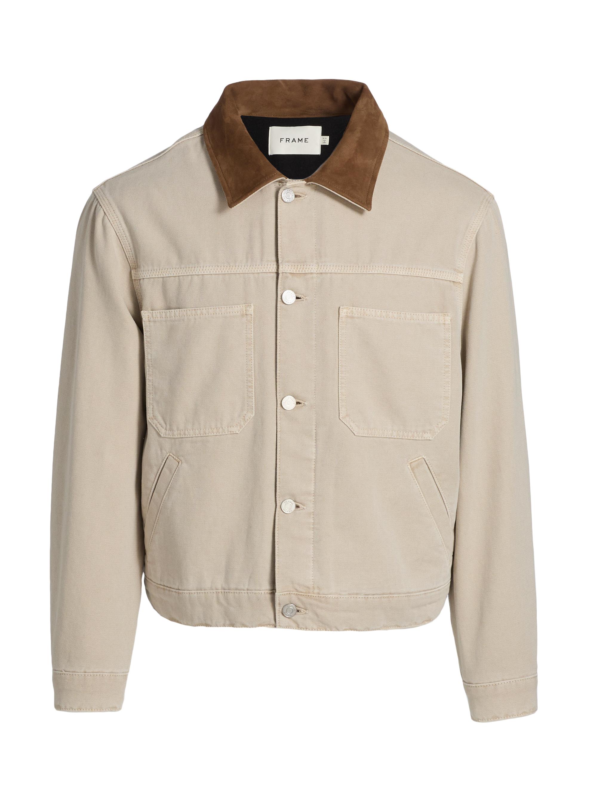 Frame Men's Canvas Utility Jacket - Beach Sand