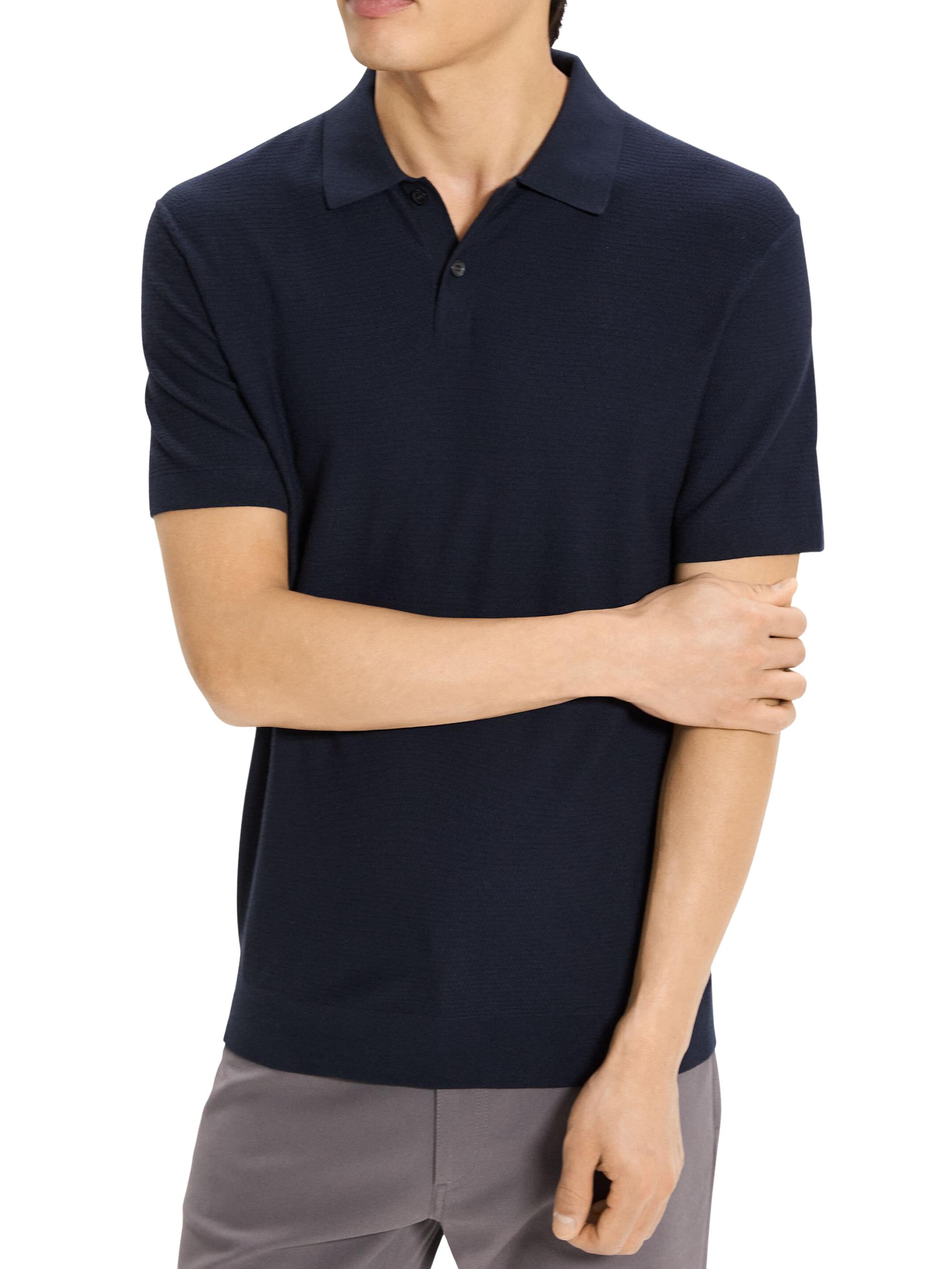 Theory Men's Soris Knit Polo Shirt - Brownwood