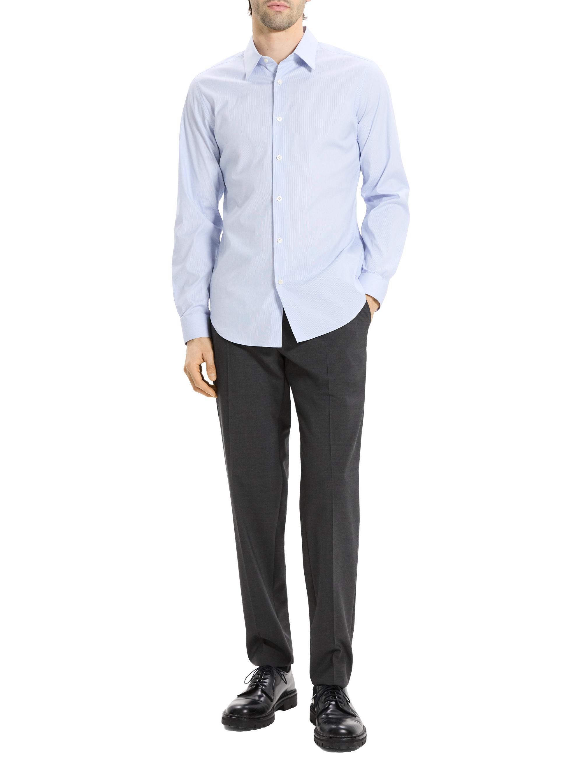 Theory Sylvain Stripe Cotton-Blend Shirt | Saks Fifth Avenue